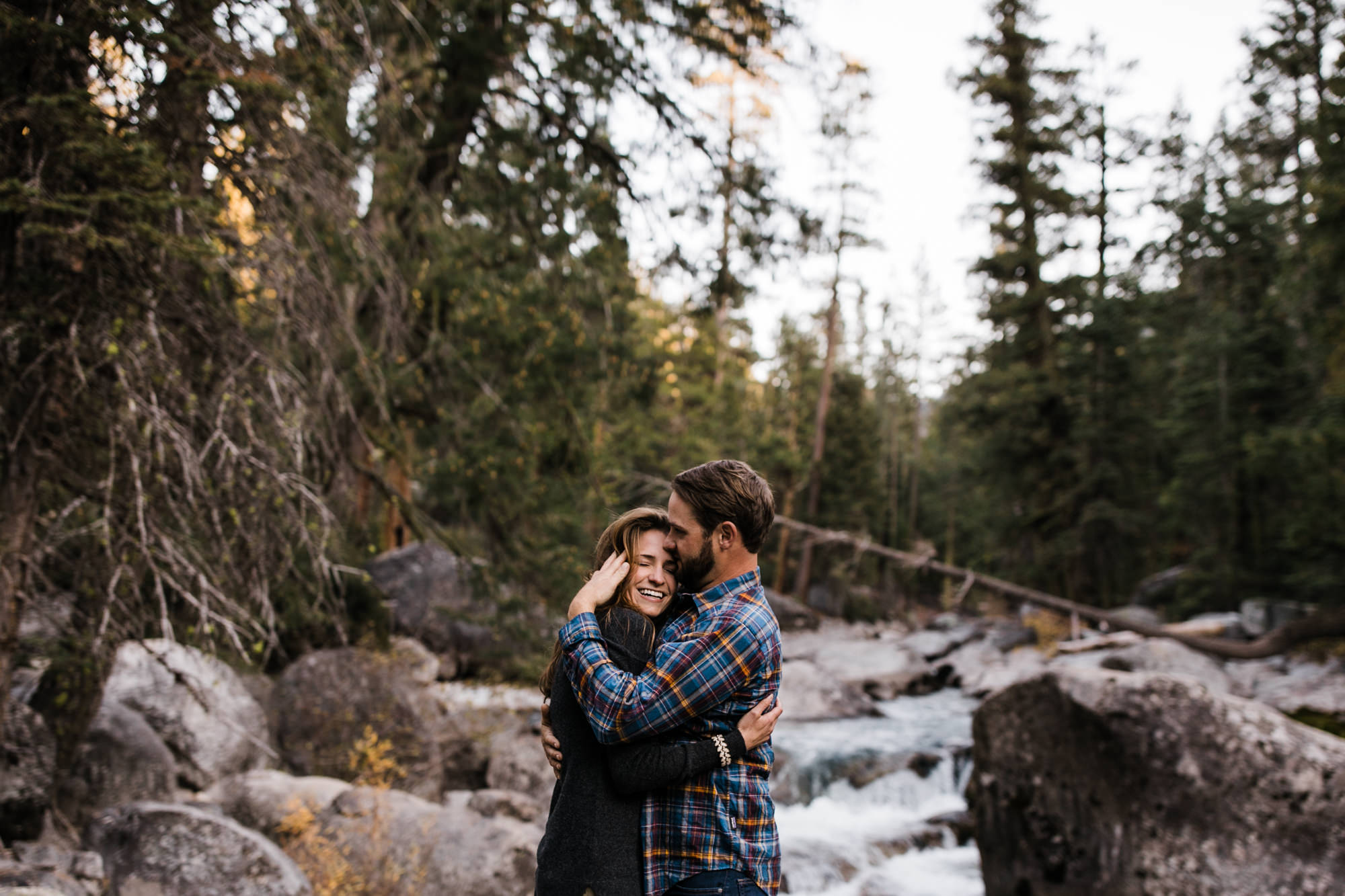 lauren + nick's adventurous national forest engagement session | california adventure elopement photographer | the hearnes adventure photography | www.thehearnes.com