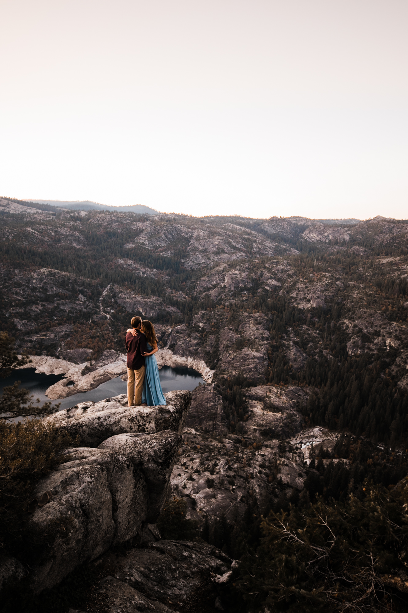 lauren + nick's adventurous national forest engagement session | california adventure elopement photographer | the hearnes adventure photography | www.thehearnes.com
