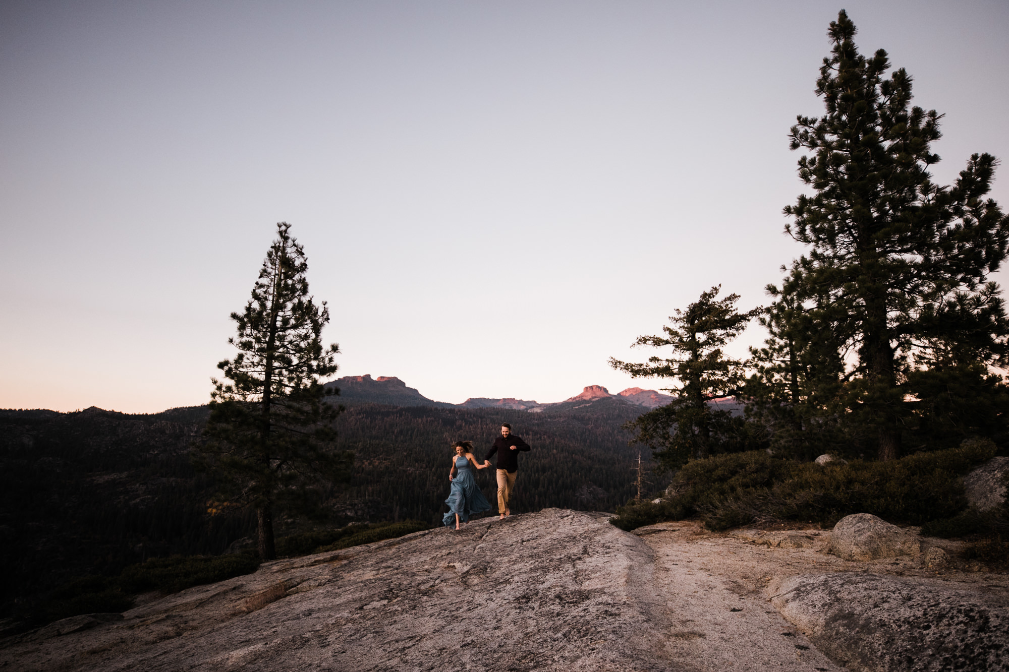 lauren + nick's adventurous national forest engagement session | california adventure elopement photographer | the hearnes adventure photography | www.thehearnes.com