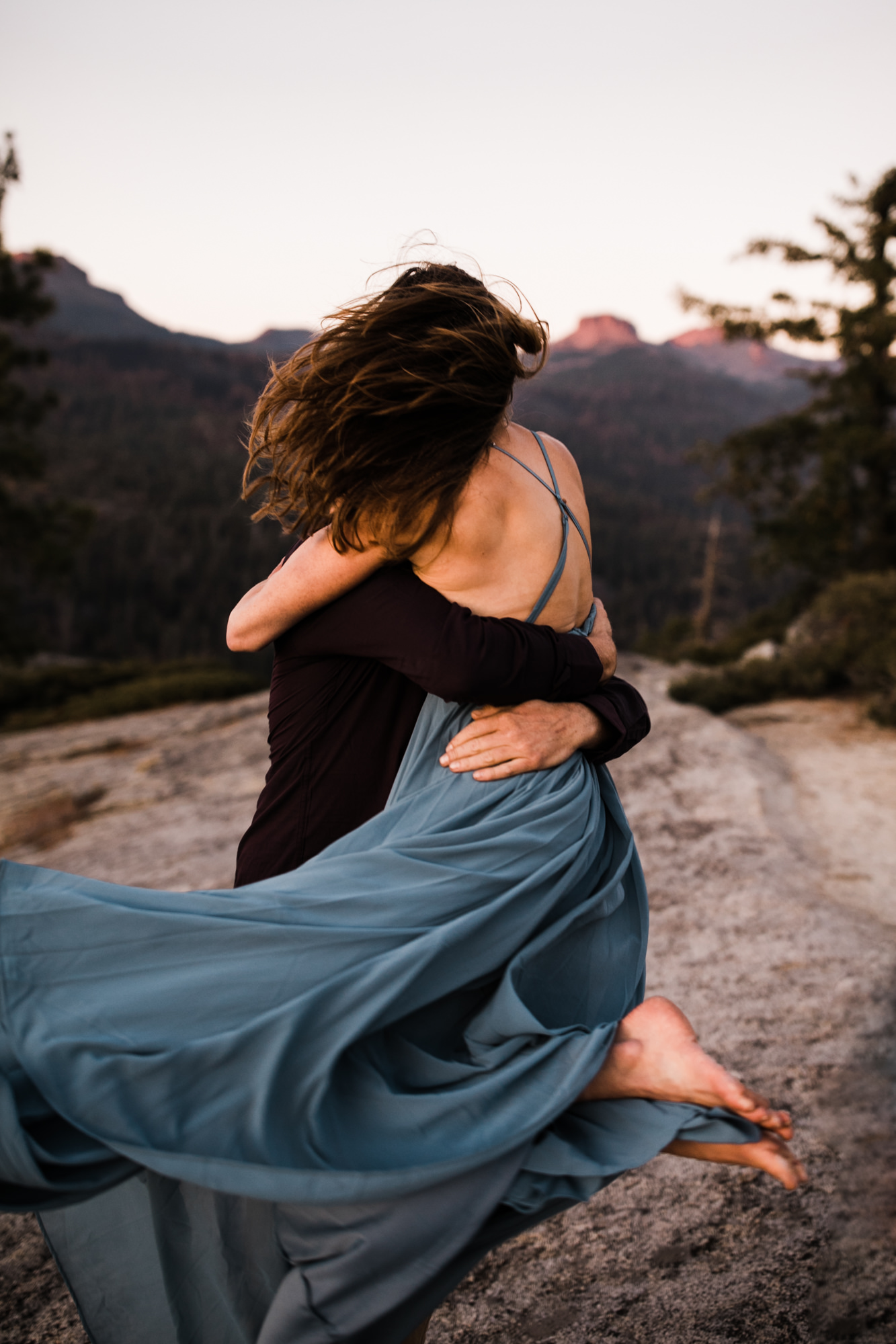 lauren + nick's adventurous national forest engagement session | california adventure elopement photographer | the hearnes adventure photography | www.thehearnes.com