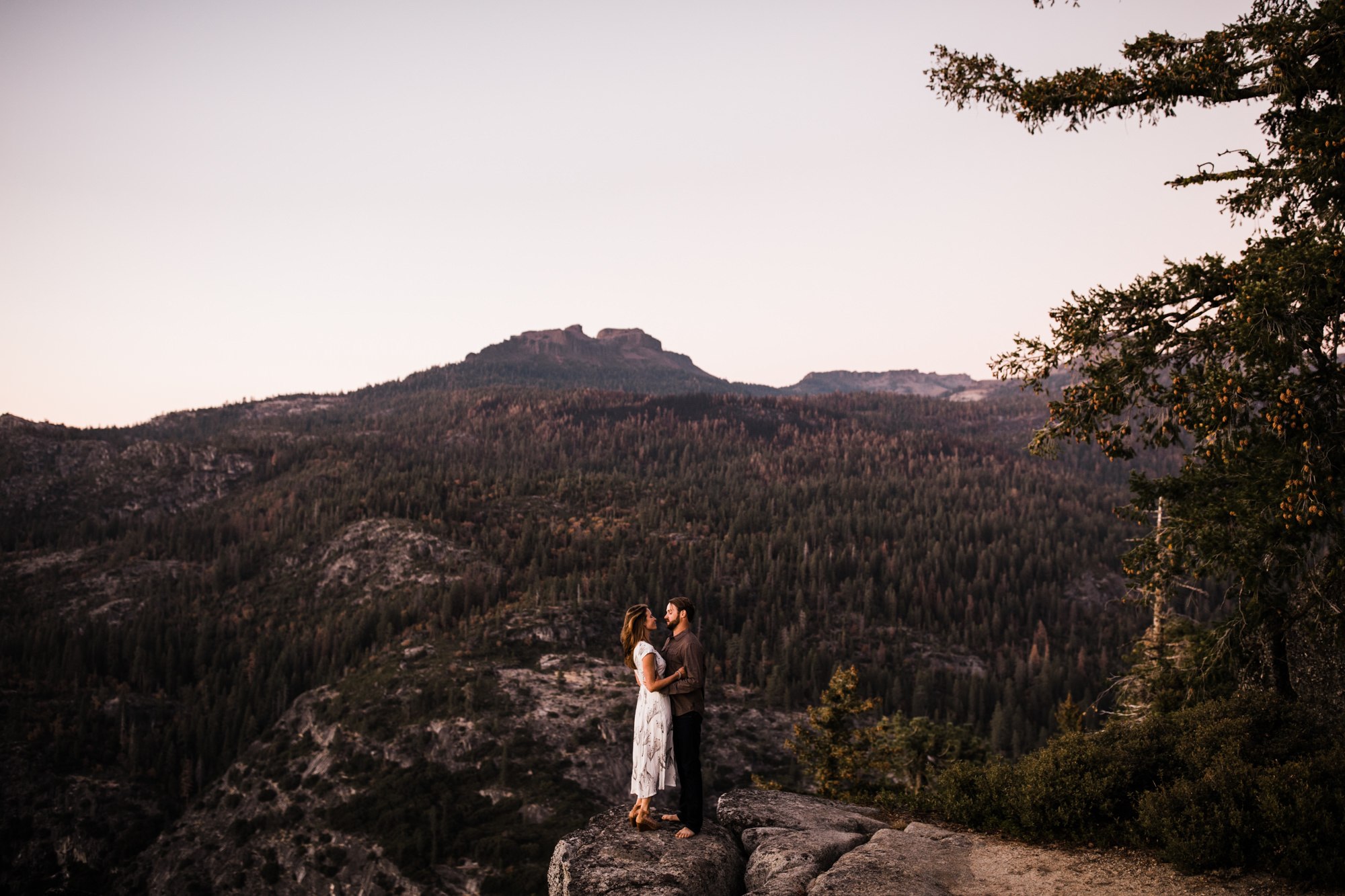 lauren + nick's adventurous national forest engagement session | california adventure elopement photographer | the hearnes adventure photography | www.thehearnes.com