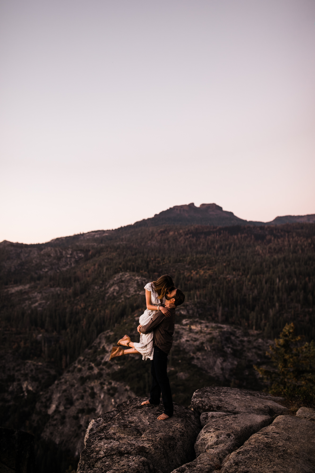 lauren + nick's adventurous national forest engagement session | california adventure elopement photographer | the hearnes adventure photography | www.thehearnes.com