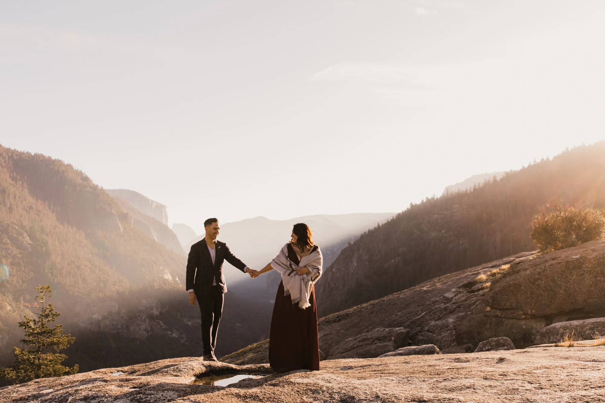 ray + ema's adventurous fall engagement session | yosemite national park | california adventure elopement photographer | the hearnes adventure photography | www.thehearnes.com