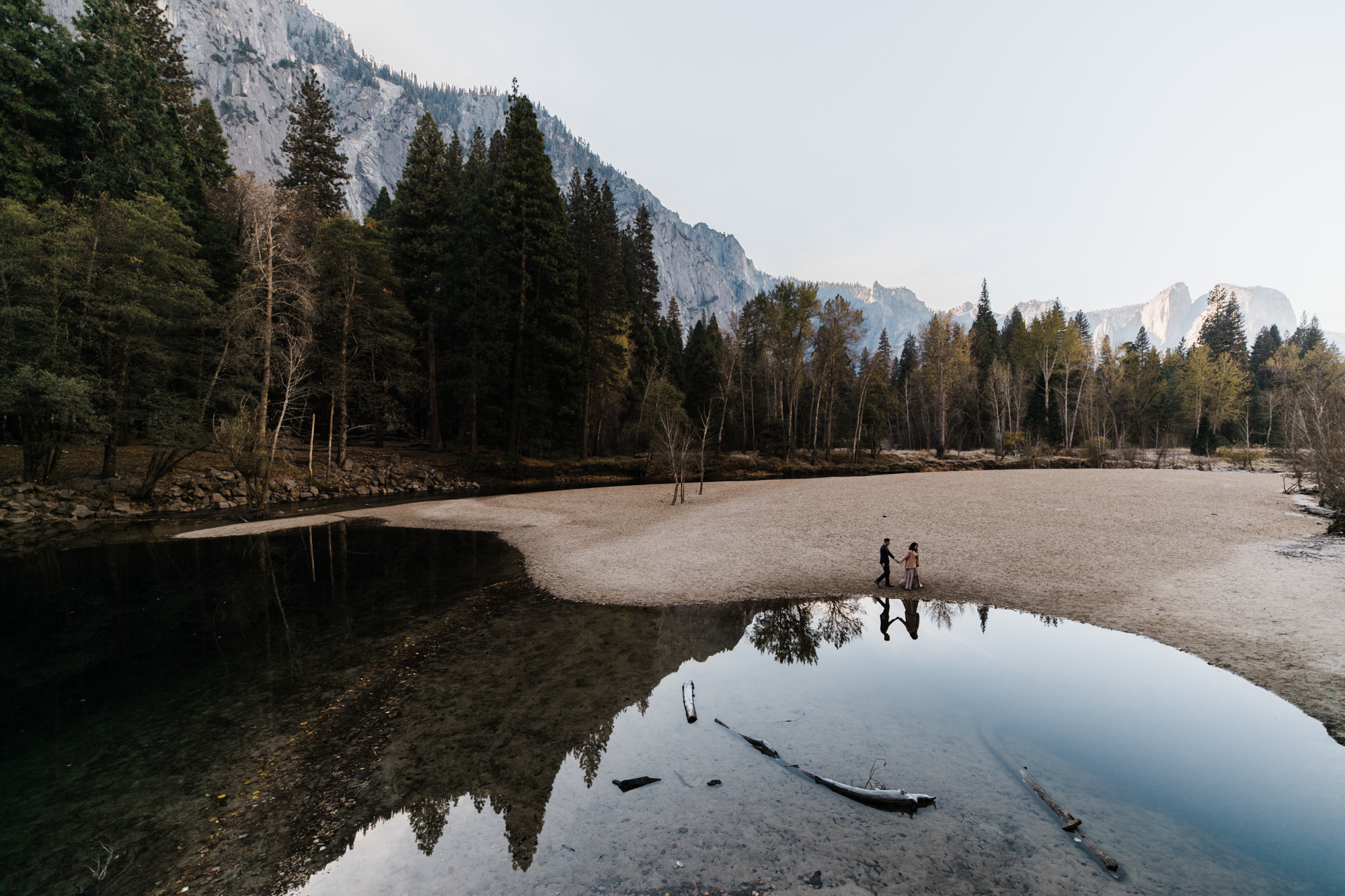 ray + ema's adventurous fall engagement session | yosemite national park | california adventure elopement photographer | the hearnes adventure photography | www.thehearnes.com