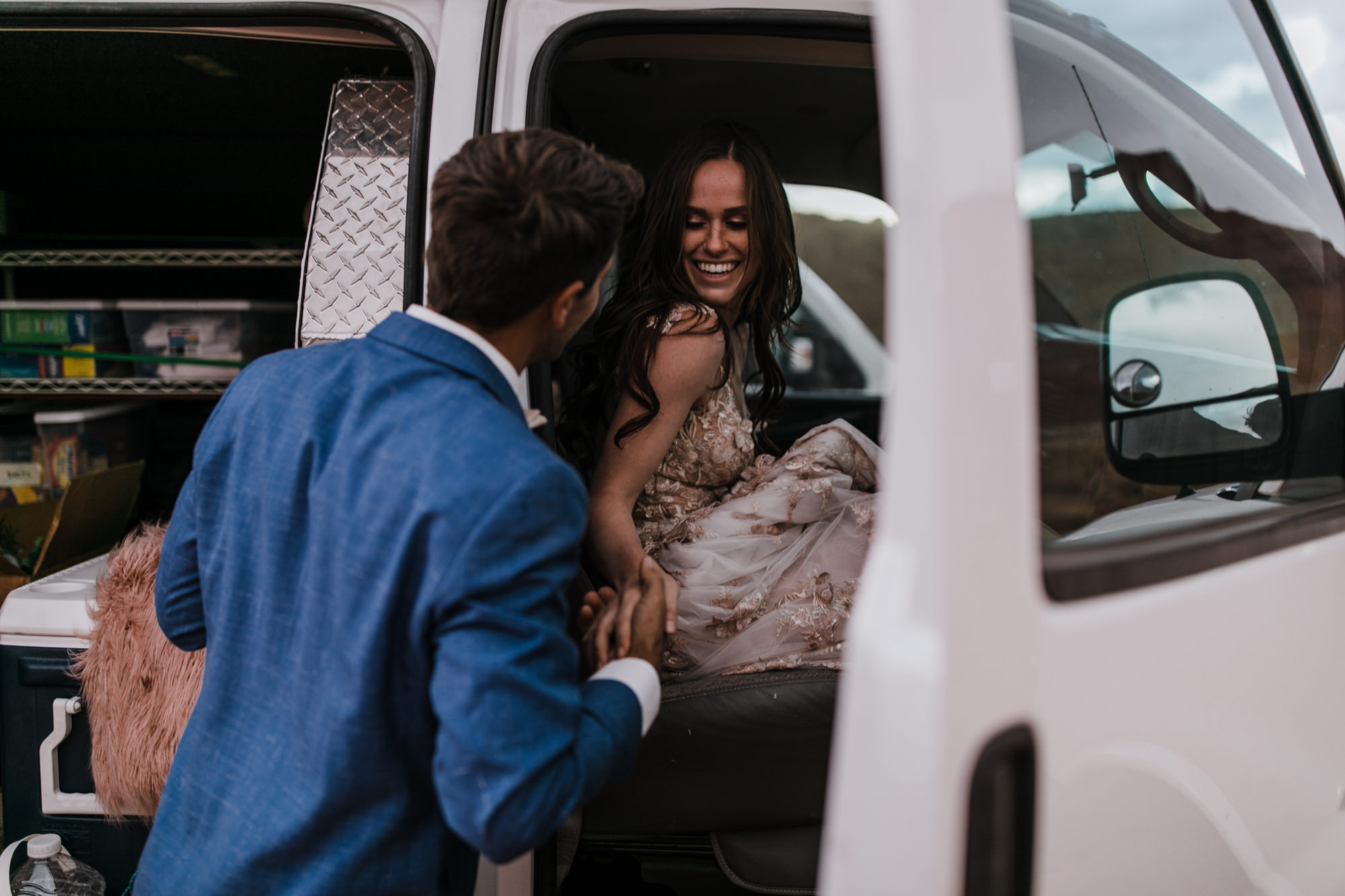 first look bridal session in the moab desert | adventurous utah elopement | lily rose by galia lahav | utah spacenet wedding | the hearnes adventure photography | www.thehearnes.com