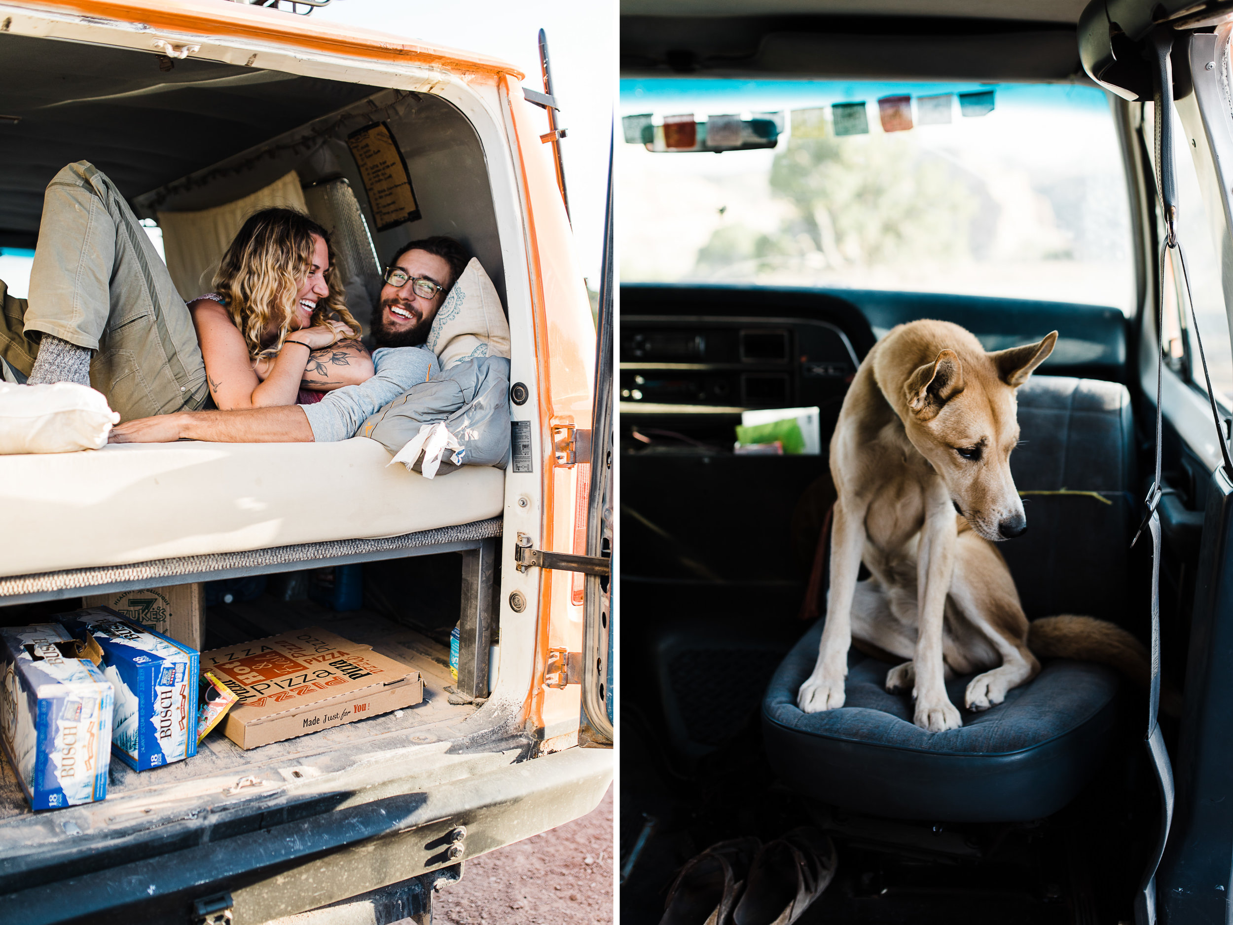 adventure van life session in utah n| destination engagement photo inspiration | utah adventure elopement photographers | the hearnes adventure photography | www.thehearnes.com