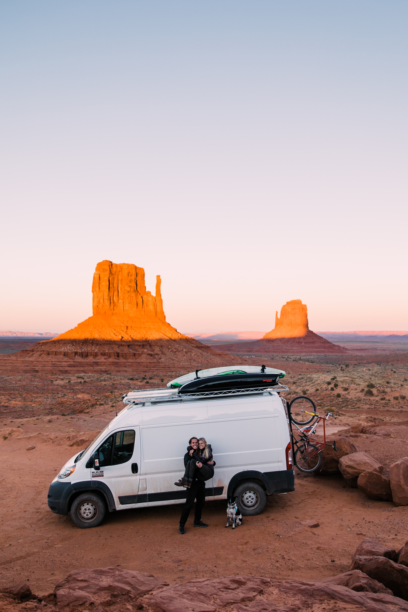 vanlife in monument valley