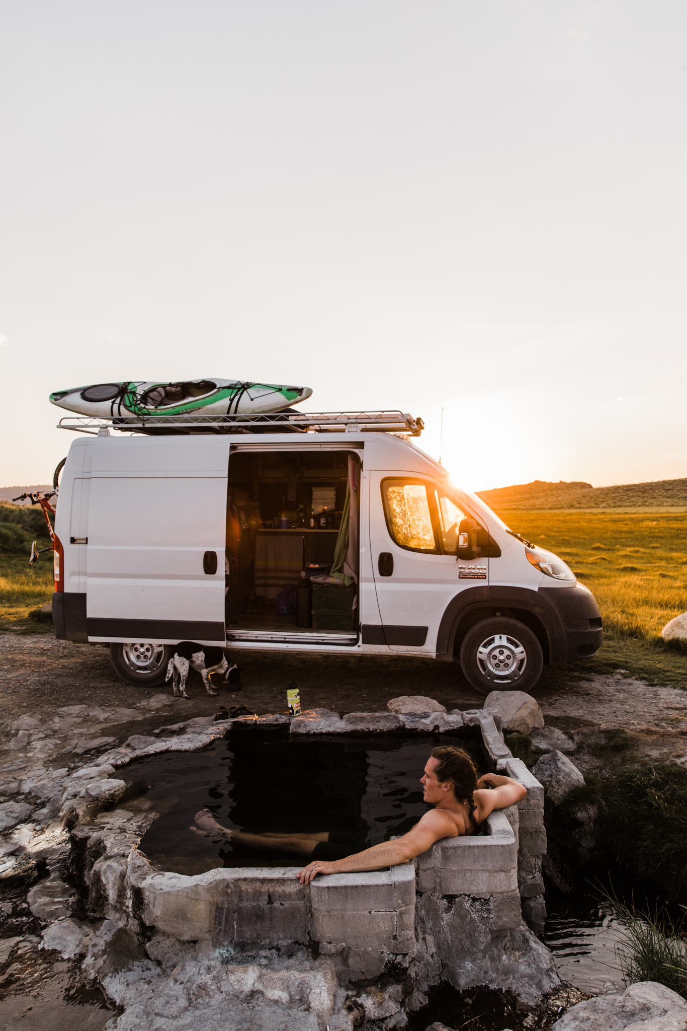 hot springs and van life | utah and california adventure elopement photographers | the hearnes adventure photography | www.thehearnes.com
