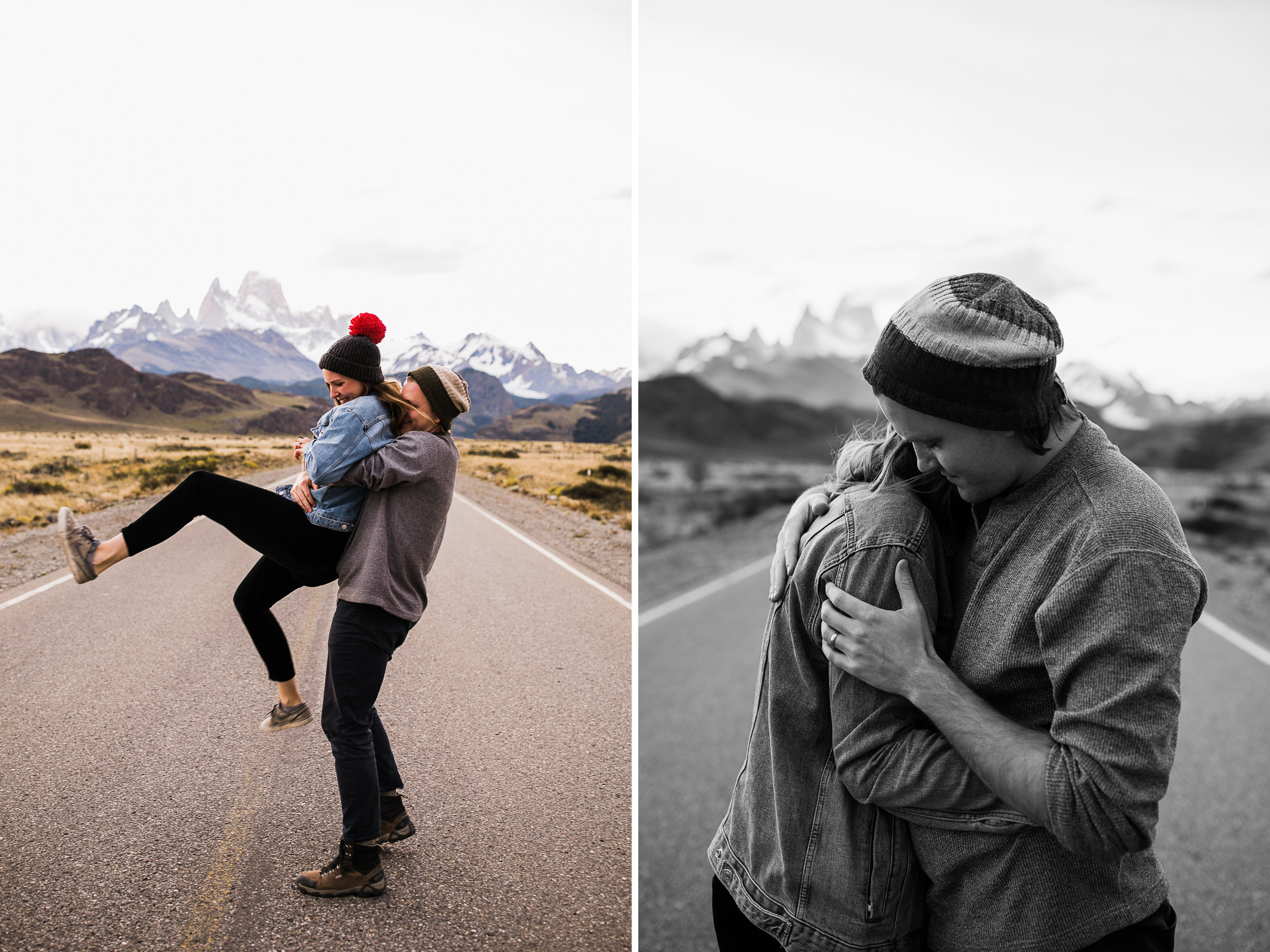 rich + anni's adventure travel session in el chalten | fitz roy, patagonia, argentina | patagonia destination elopement photographer | the hearnes adventure photography | www.thehearnes.com