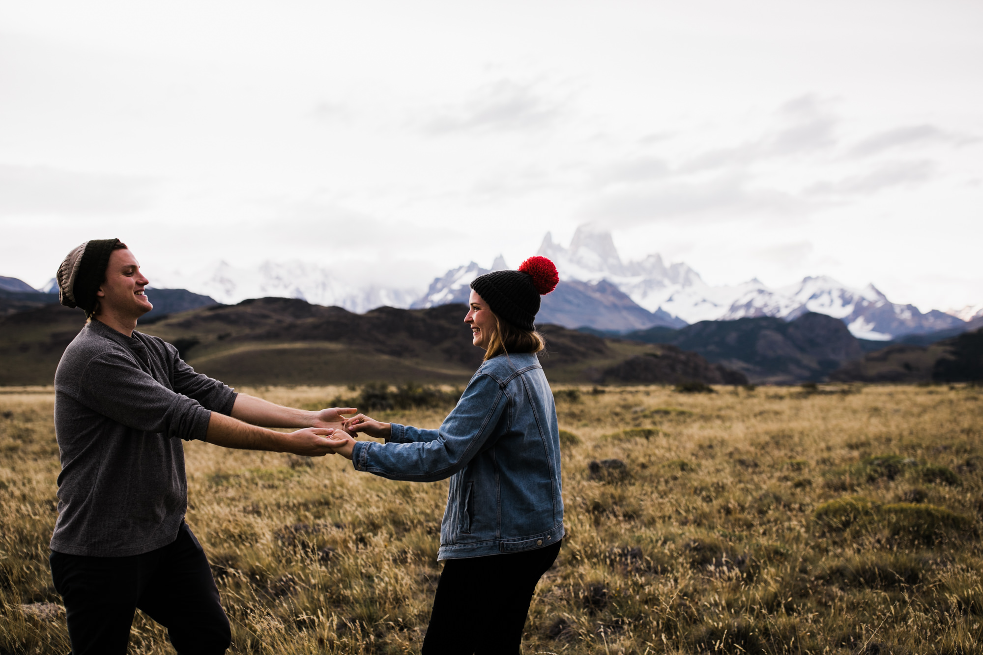 rich + anni's adventure travel session in el chalten | fitz roy, patagonia, argentina | patagonia destination elopement photographer | the hearnes adventure photography | www.thehearnes.com