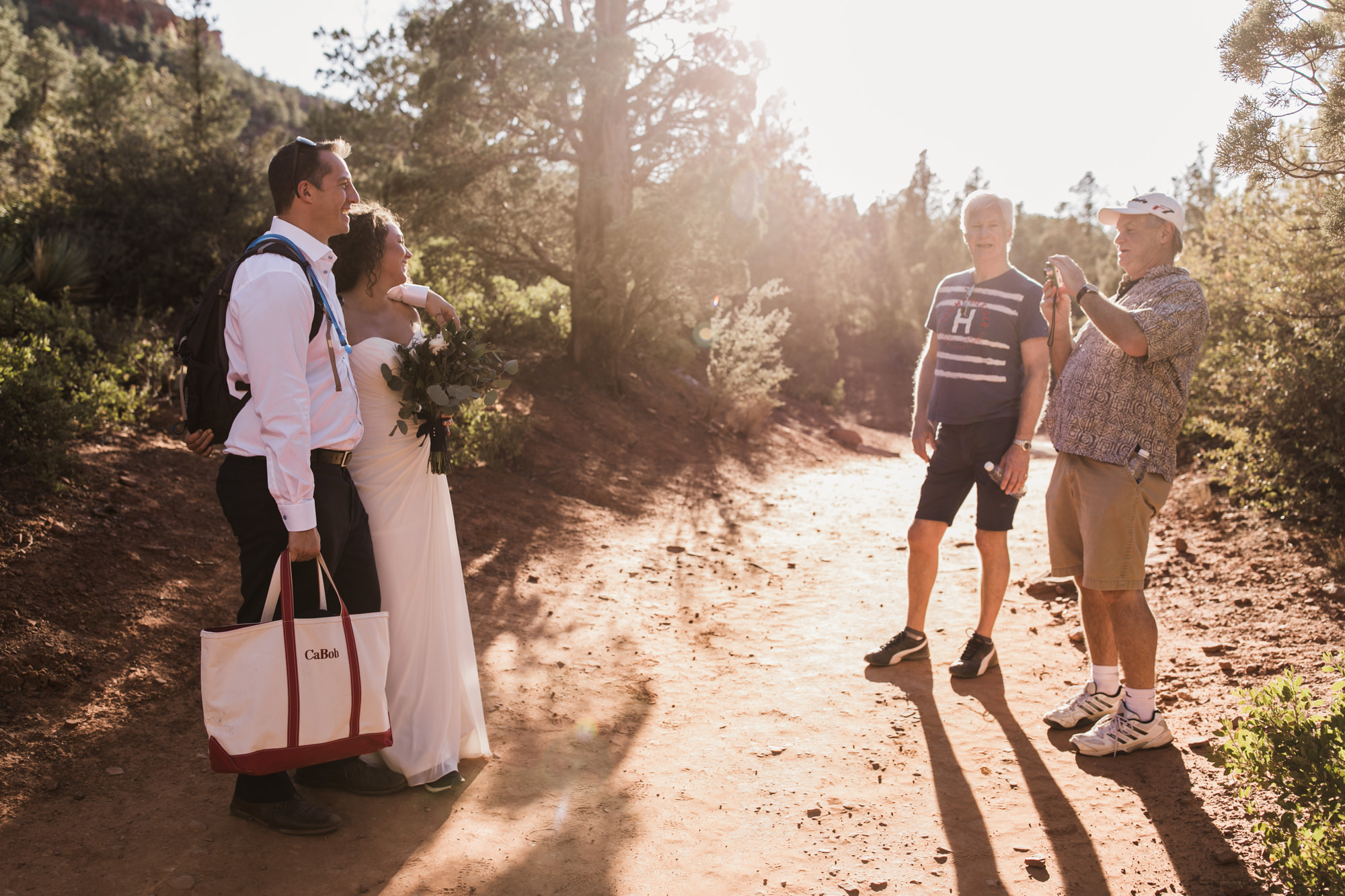 adventure elopement in sedona, arizona | travel destination wedding photographers | the hearnes adventure photography | www.thehearnes.com