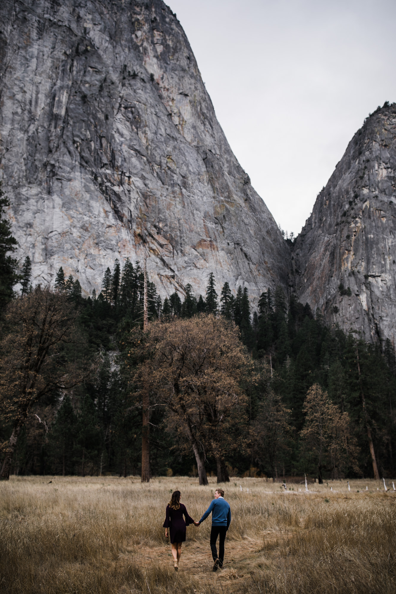 mountain top engagement session in yosemite national park | adventurous destination wedding photographer | the hearnes adventure photography | www.thehearnes.com