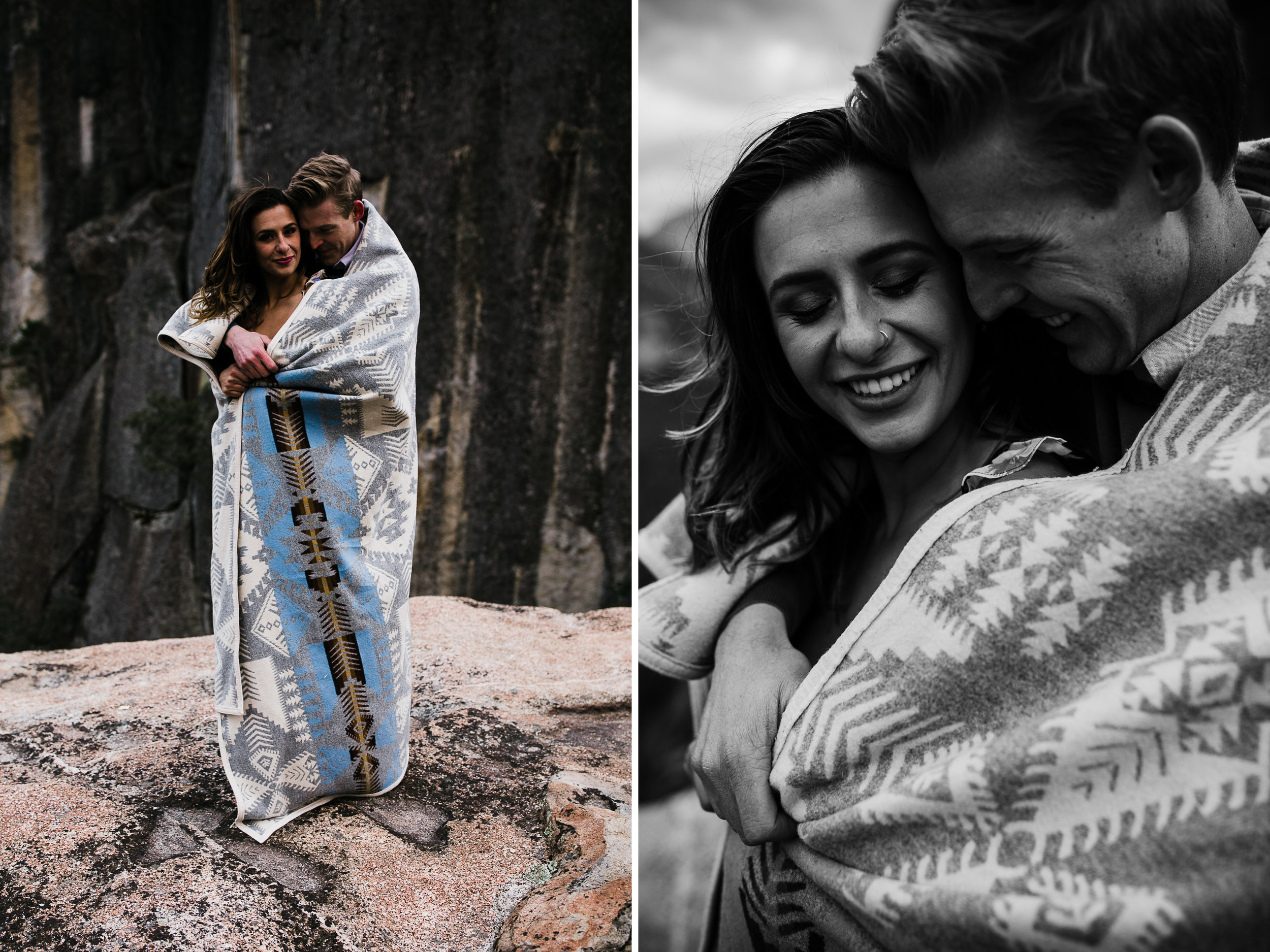 mountain top engagement session in yosemite national park | adventurous destination wedding photographer | the hearnes adventure photography | www.thehearnes.com