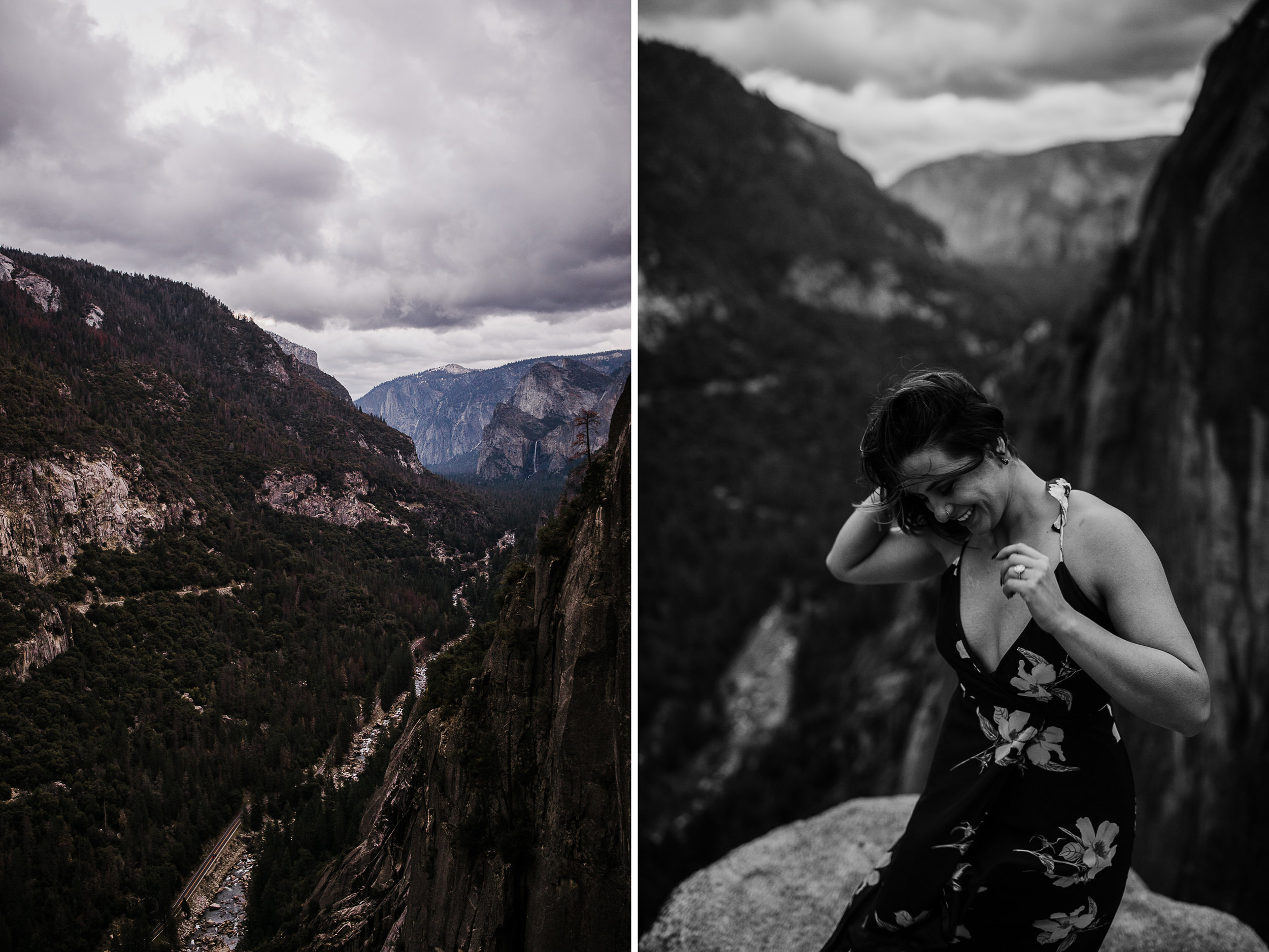 mountain top engagement session in yosemite national park | adventurous destination wedding photographer | the hearnes adventure photography | www.thehearnes.com