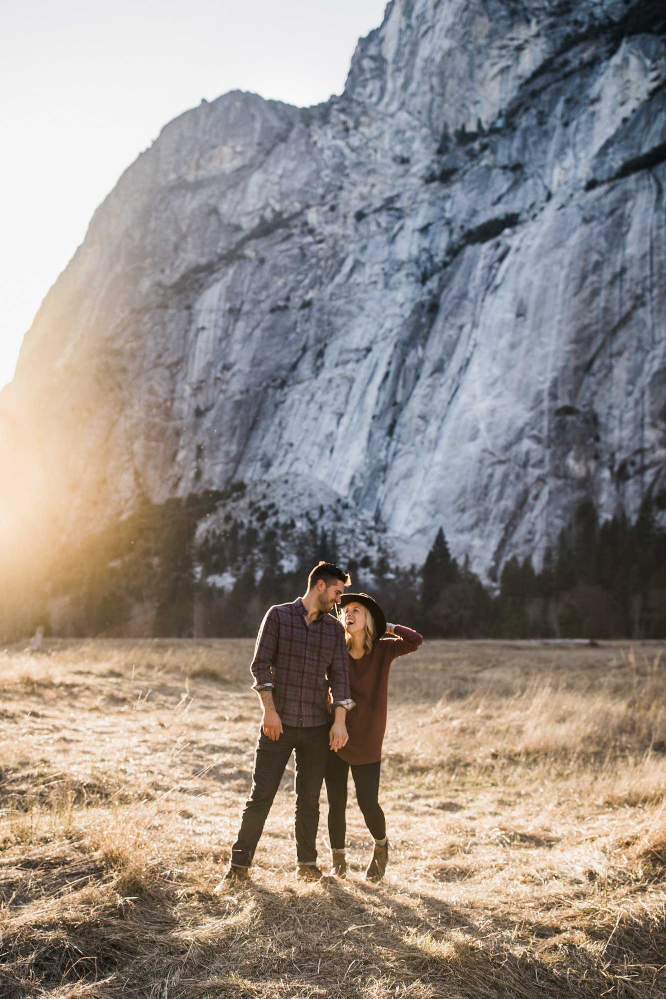 hannah + jason's van life engagement photos in yosemite | national park wedding photographer | the hearnes adventure photography | www.thehearnes.com