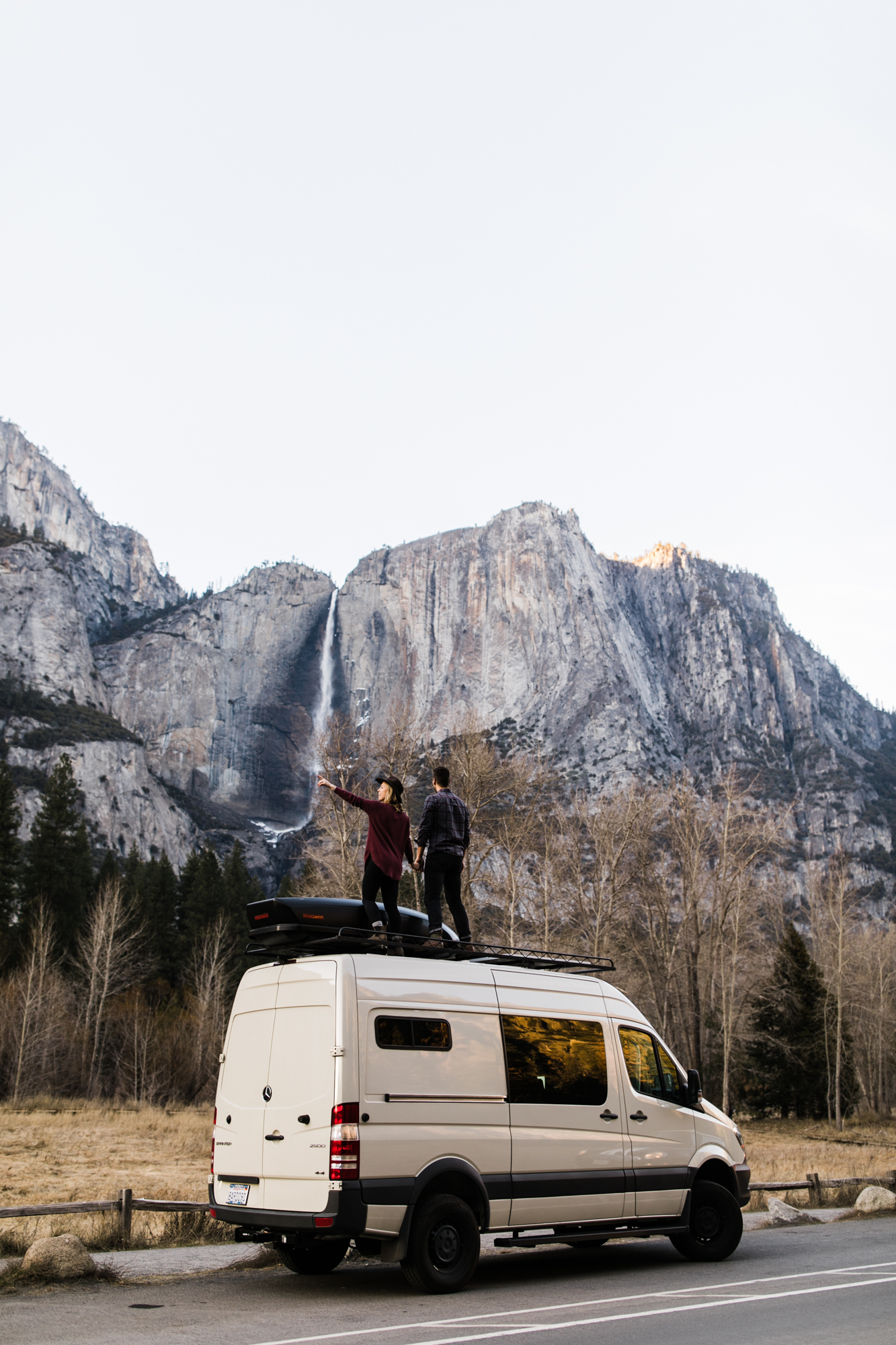 hannah + jason's van life engagement photos in yosemite | national park wedding photographer | the hearnes adventure photography | www.thehearnes.com