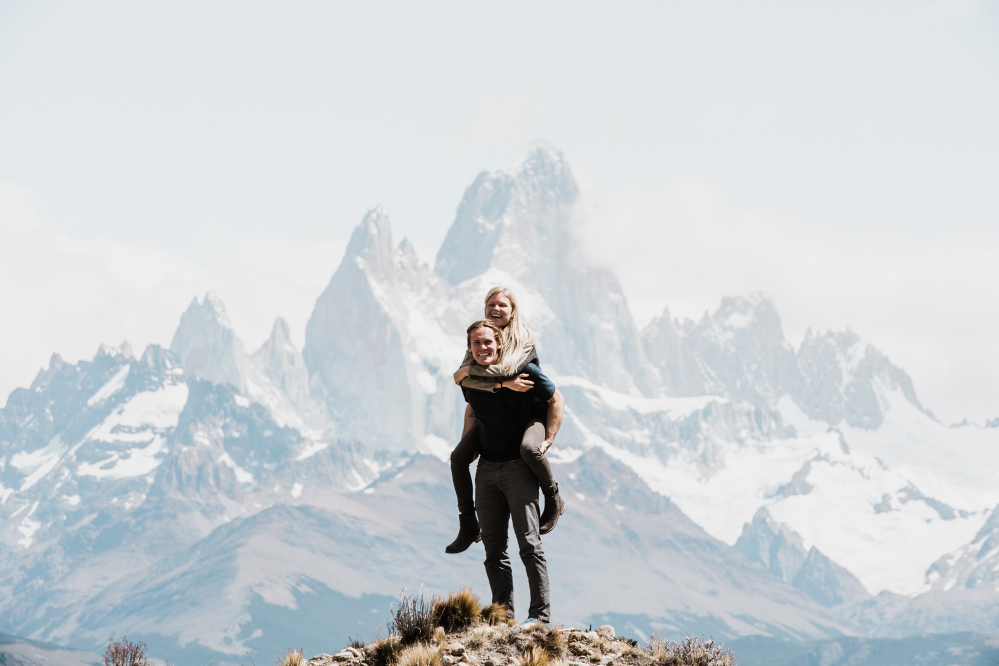 sunset + sunrise in el chalten, argentina | 24 hours of fitz roy | patagonia wedding + elopement photographers | the hearnes adventure photography | www.thehearnes.com