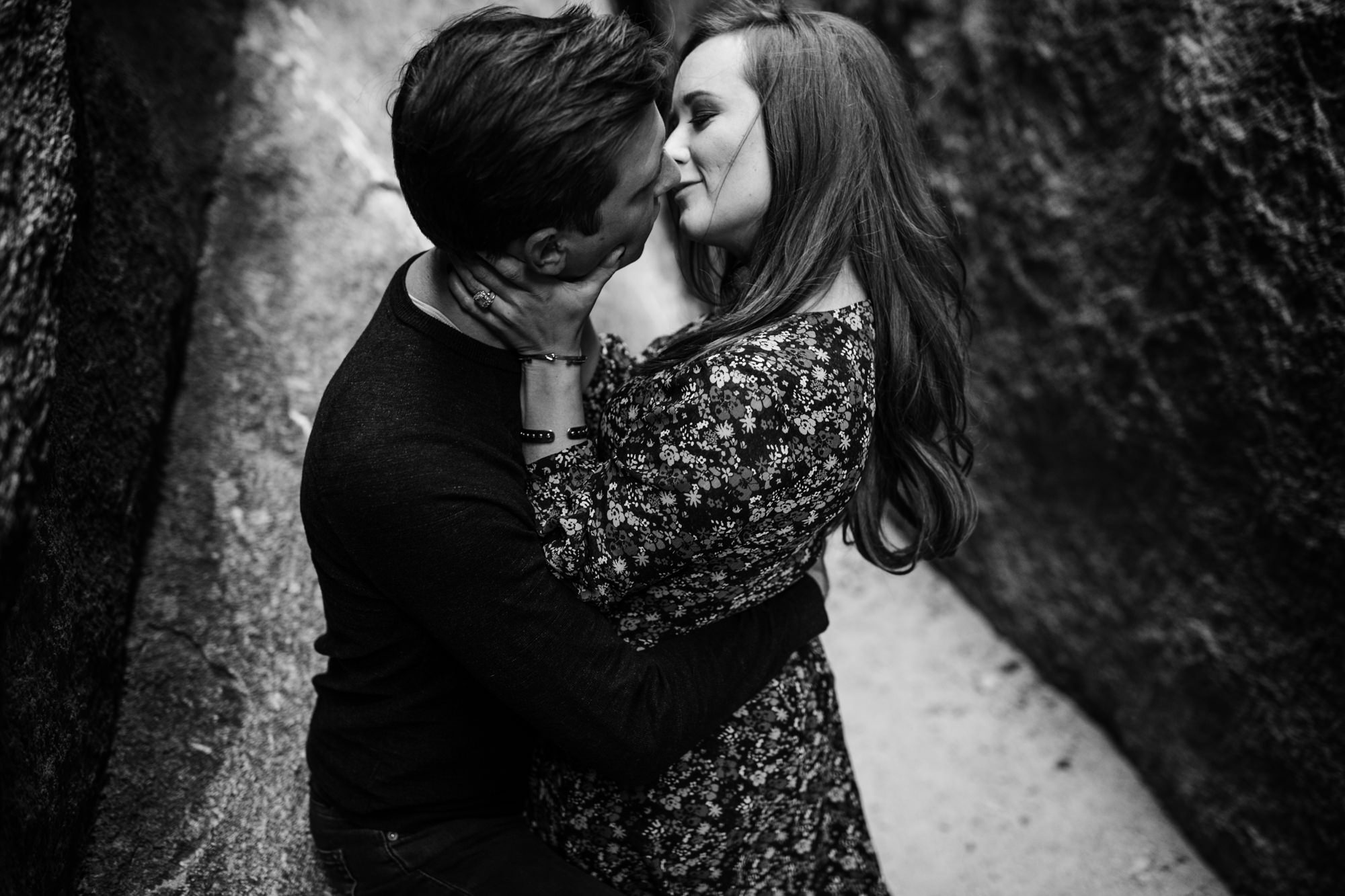 adventurous engagement photos in joshua tree | national park elopement photographer | the hearnes adventure photography | www.thehearnes.com