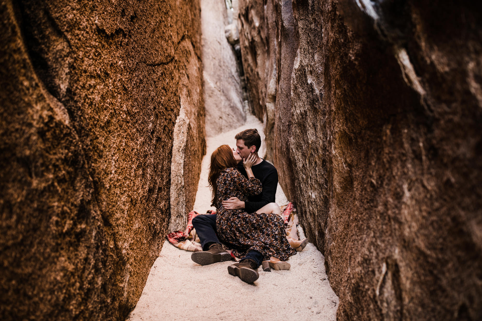 adventurous engagement photos in joshua tree | national park elopement photographer | the hearnes adventure photography | www.thehearnes.com
