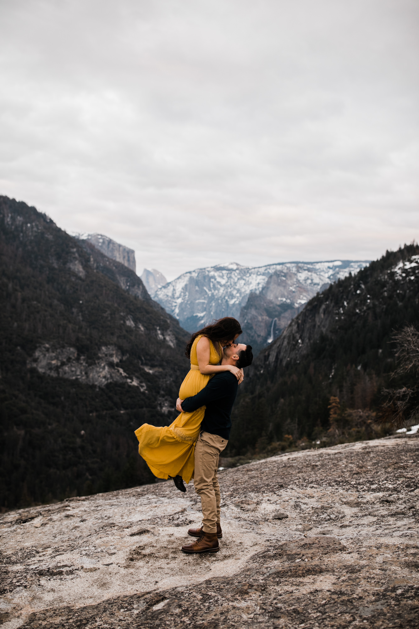 waterfalls + meadows engagement session in yosemite national park | adventurous elopement photographer | the hearnes adventure photography | www.thehearnes.com