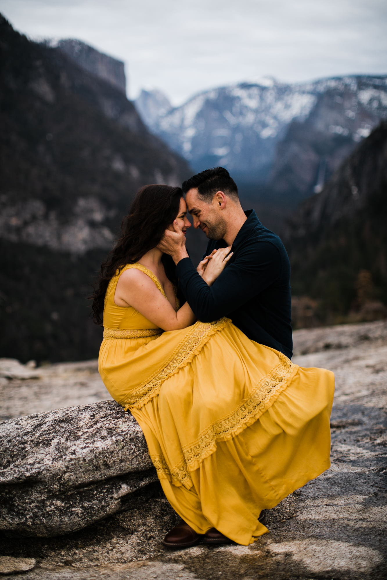 waterfalls + meadows engagement session in yosemite national park | adventurous elopement photographer | the hearnes adventure photography | www.thehearnes.com