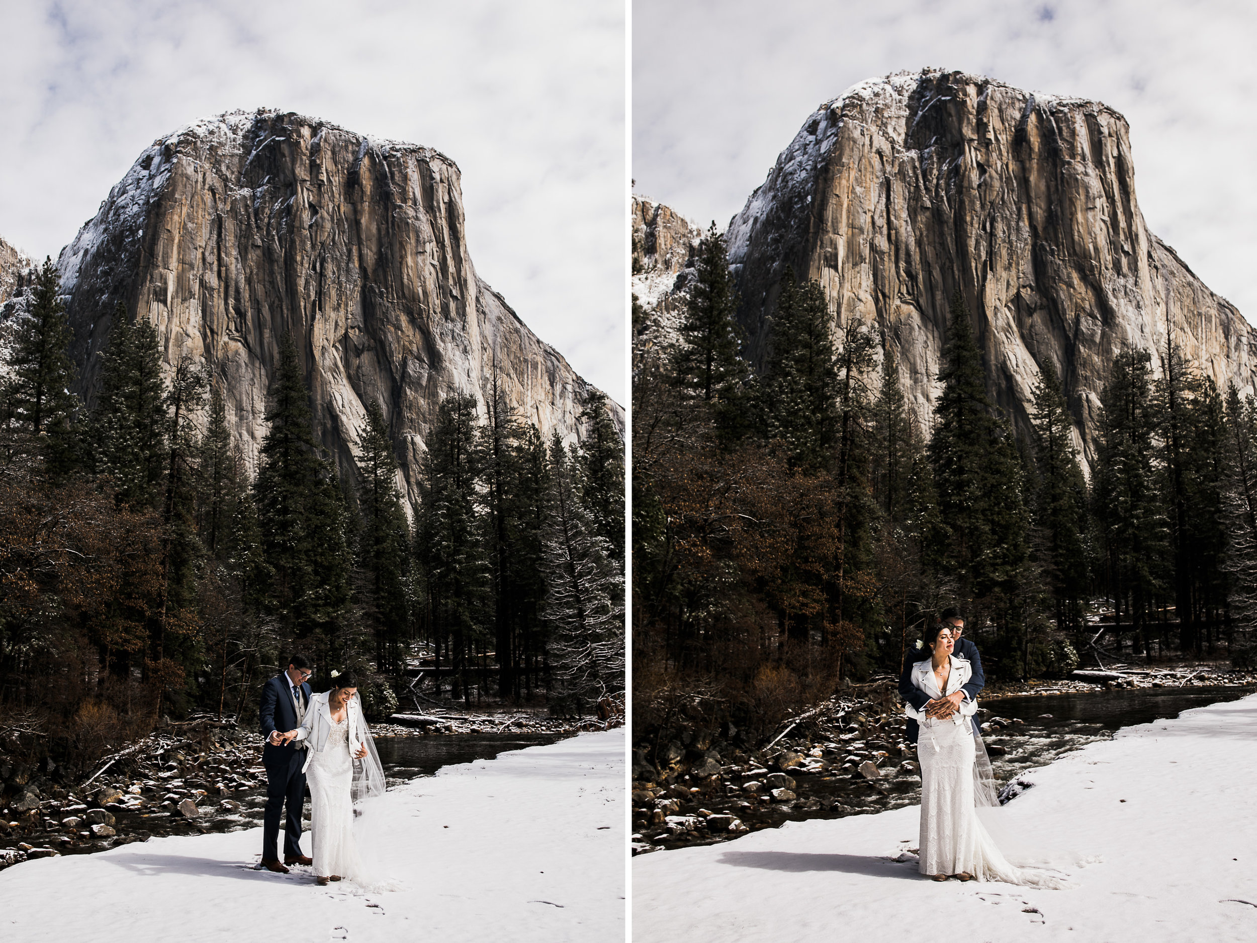 lorilee and ivan's first look in yosemite