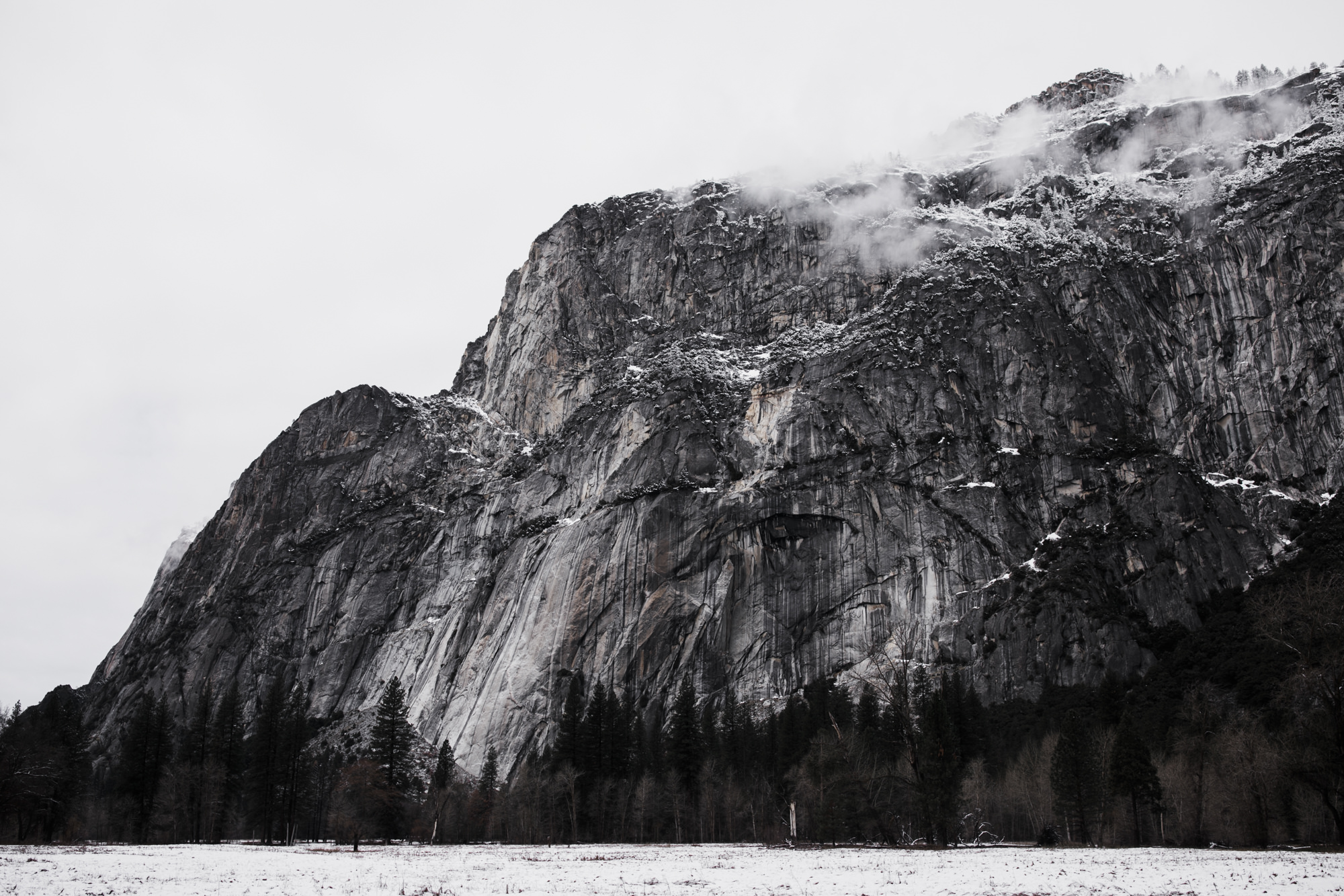 yosemite national park in the winter