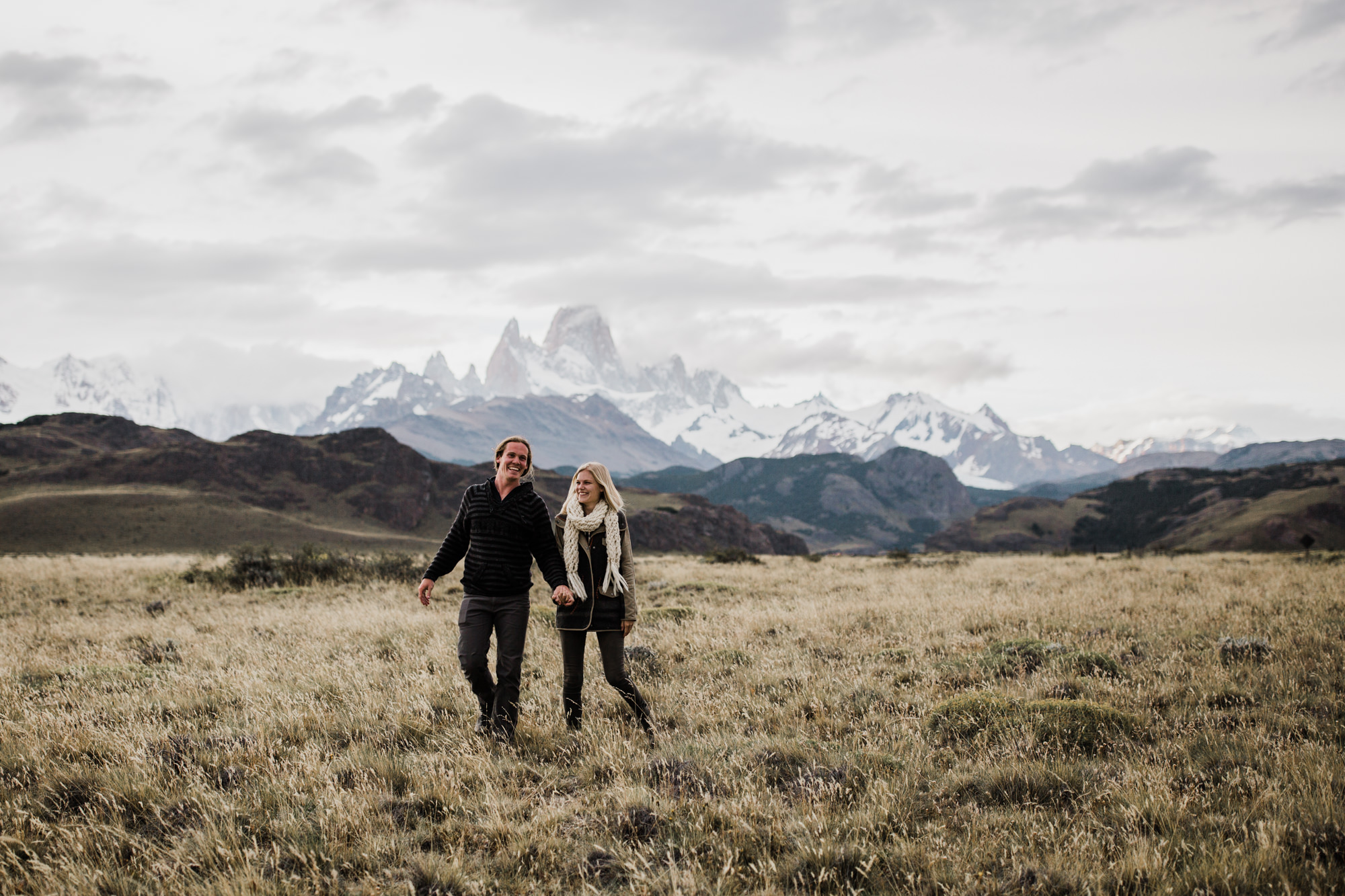 the hearnes, adventure wedding photographers in patagonia