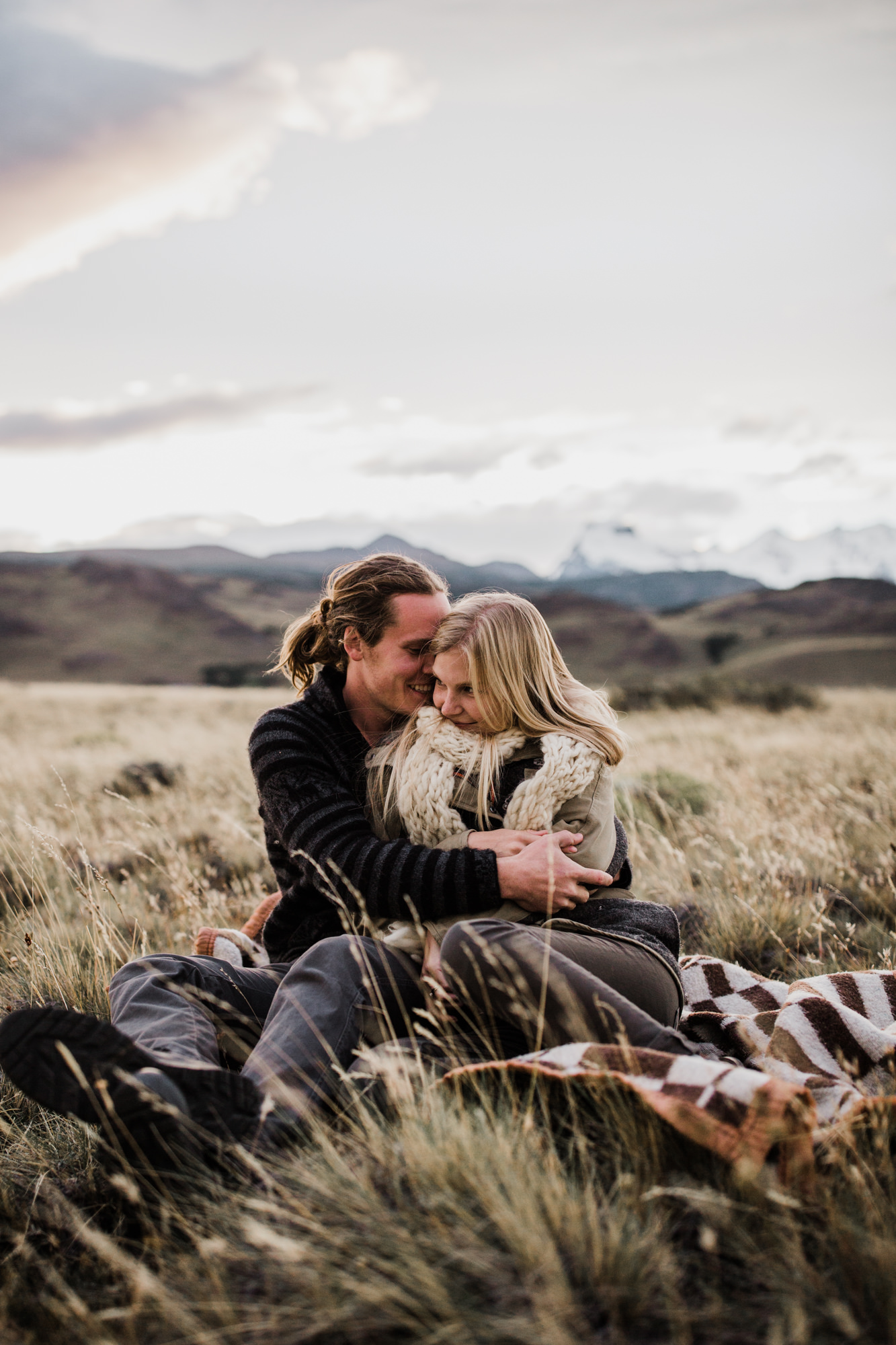 adventure photography session in patagonia