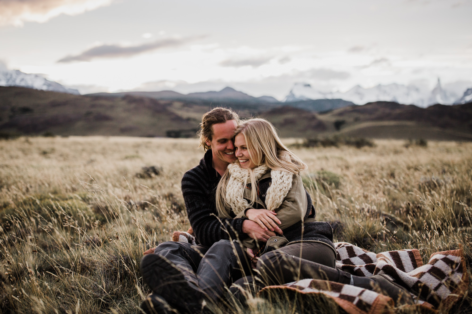 the hearnes, adventure wedding photographers, in patagonia