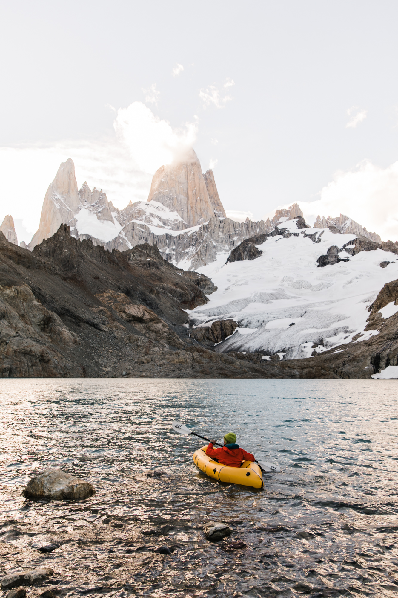 backpacking near Fitz Roy in Patagonia | Camp Poincenot + Lago De Los Tres | adventure elopement inspiration | the hearnes adventure wedding photography