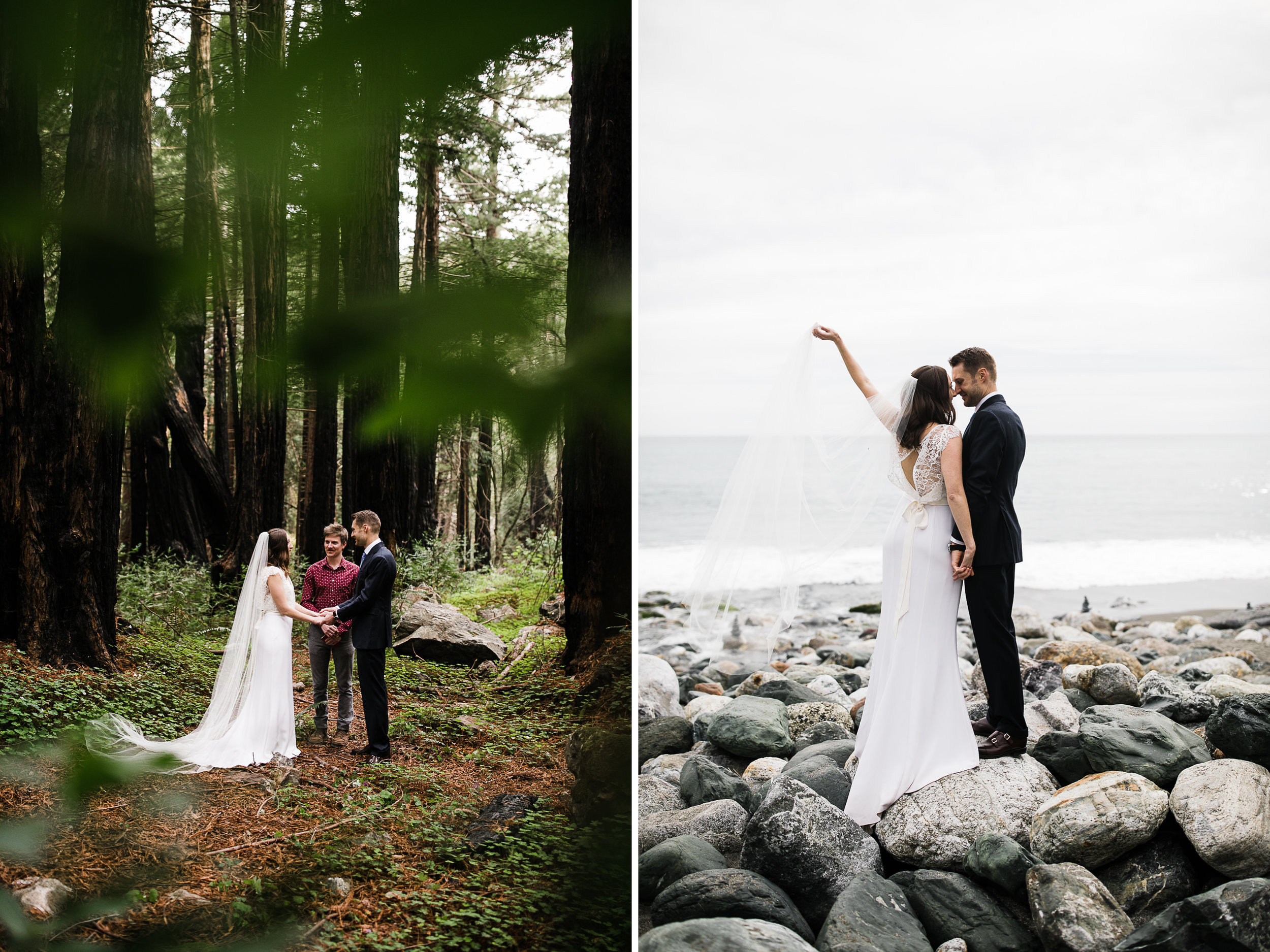 Spring elopement in the redwoods of Big Sur, California | The Hearnes Adventure Wedding Photography