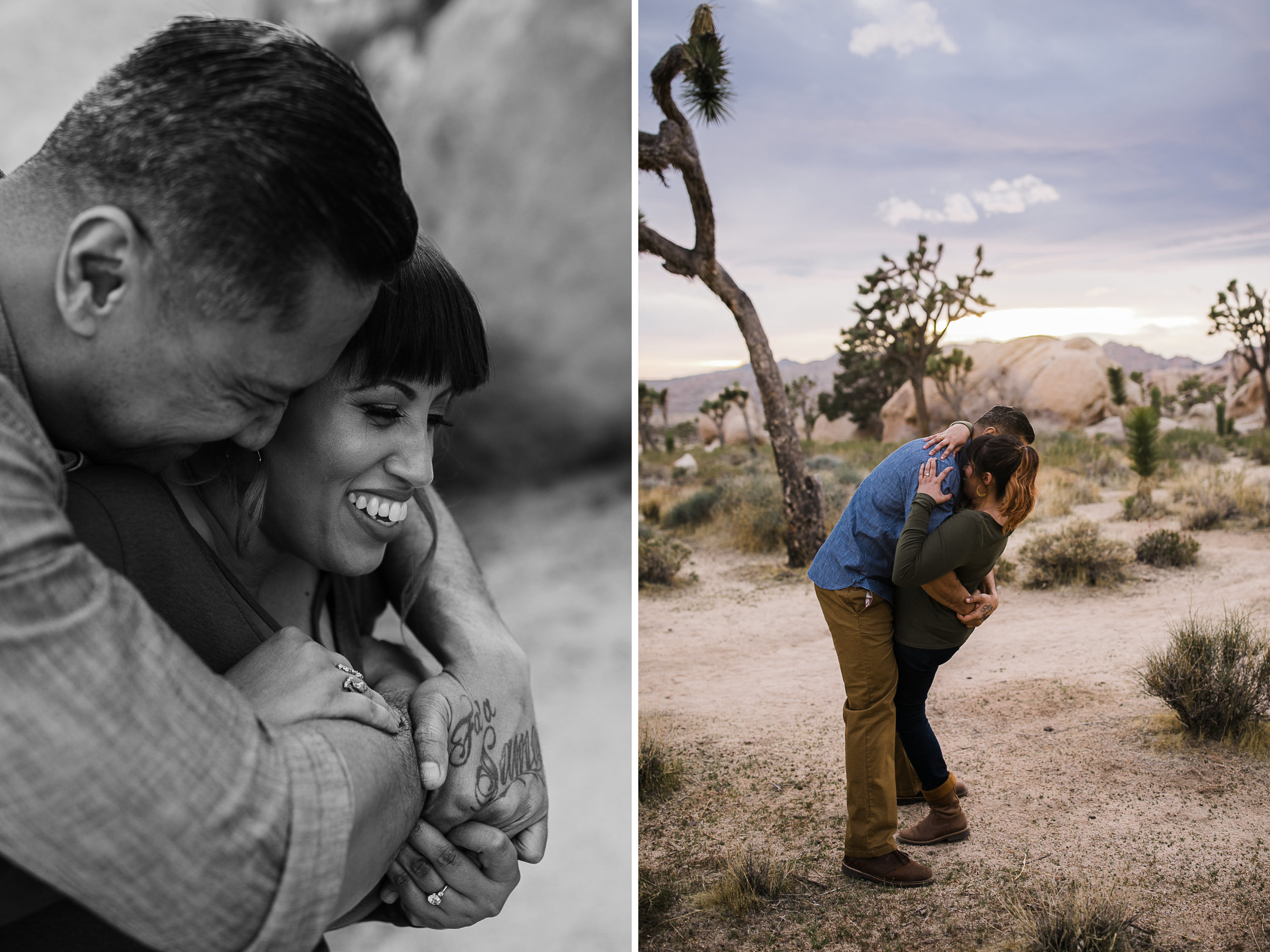 tamara + jerry's joshua tree national park engagement session | desert elopement inspiration
