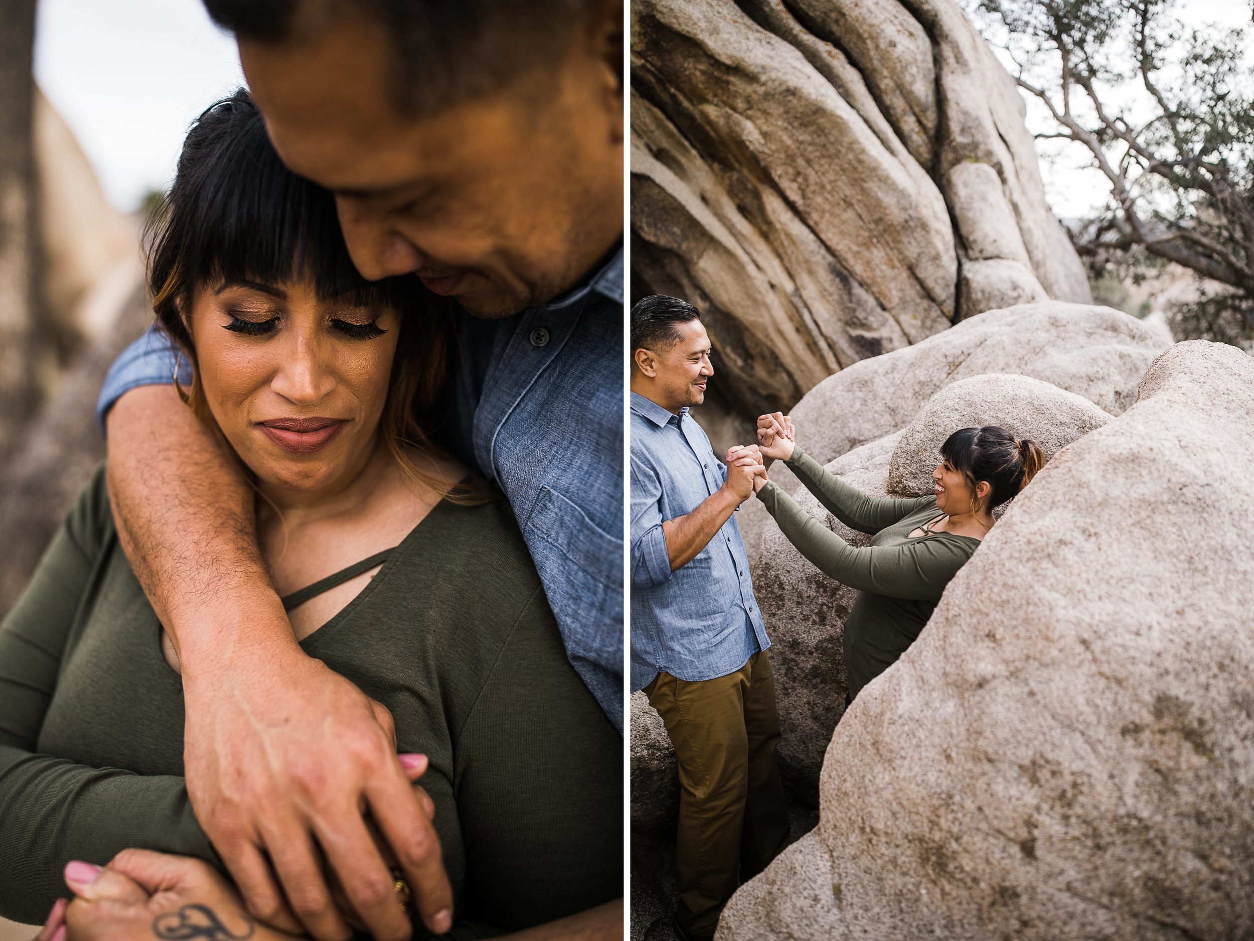 tamara + jerry's joshua tree national park engagement session | desert elopement inspiration