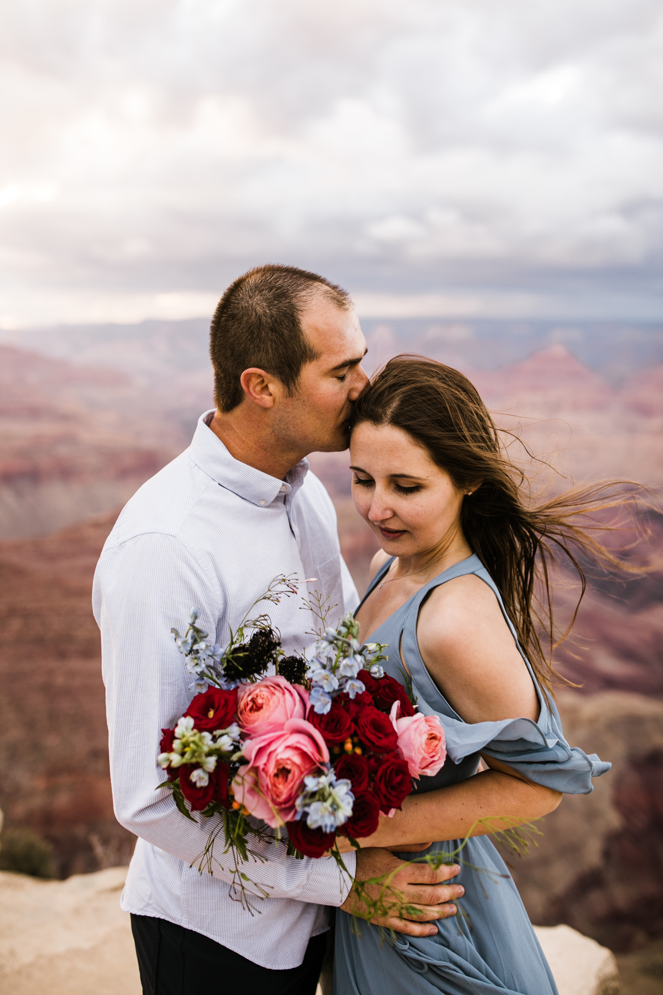 alex + stephen's grand canyon national park engagement session | desert elopement inspiration | weddings in national parks | the hearnes adventure photography | www.thehearnes.com