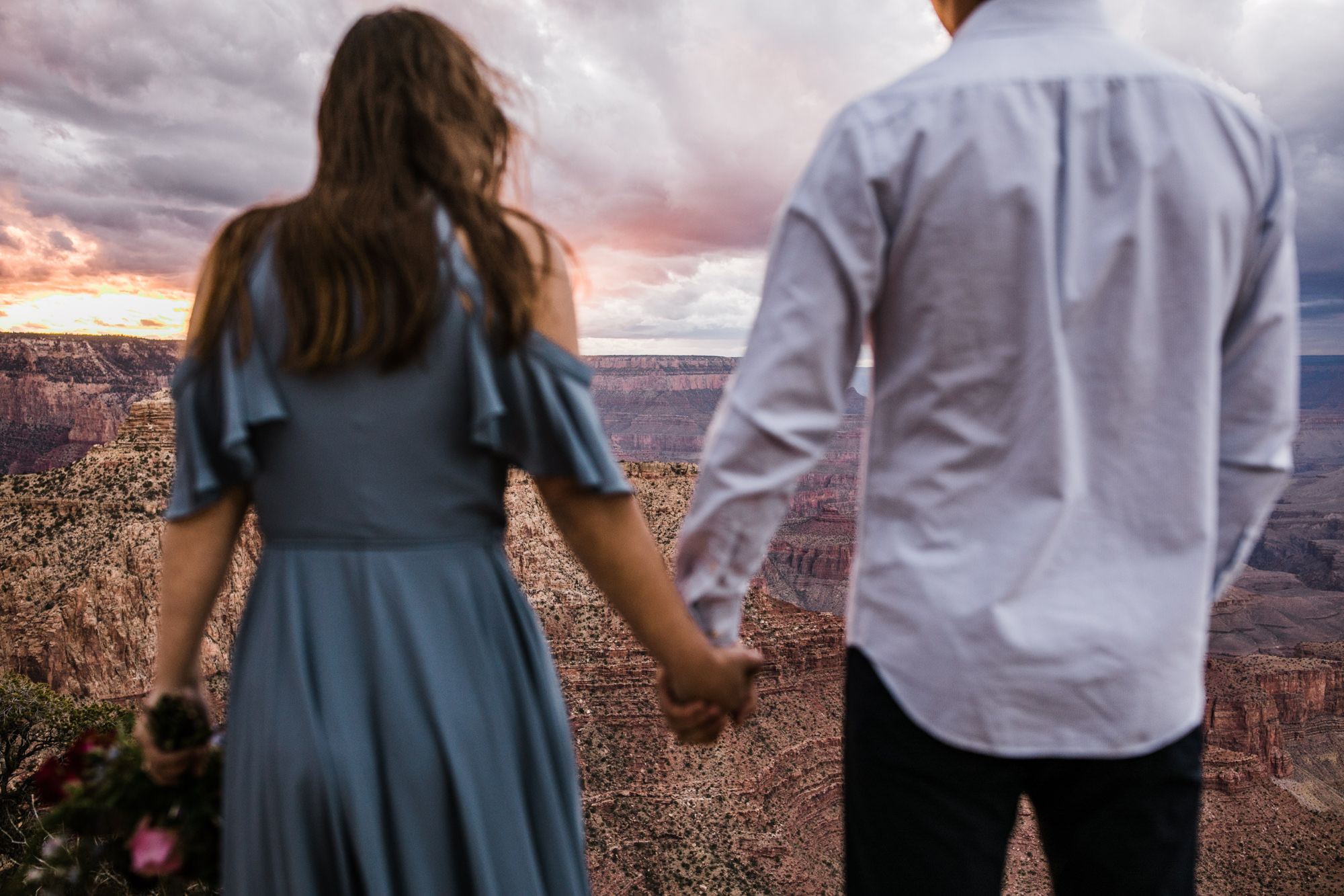 alex + stephen's grand canyon national park engagement session | desert elopement inspiration | weddings in national parks | the hearnes adventure photography | www.thehearnes.com