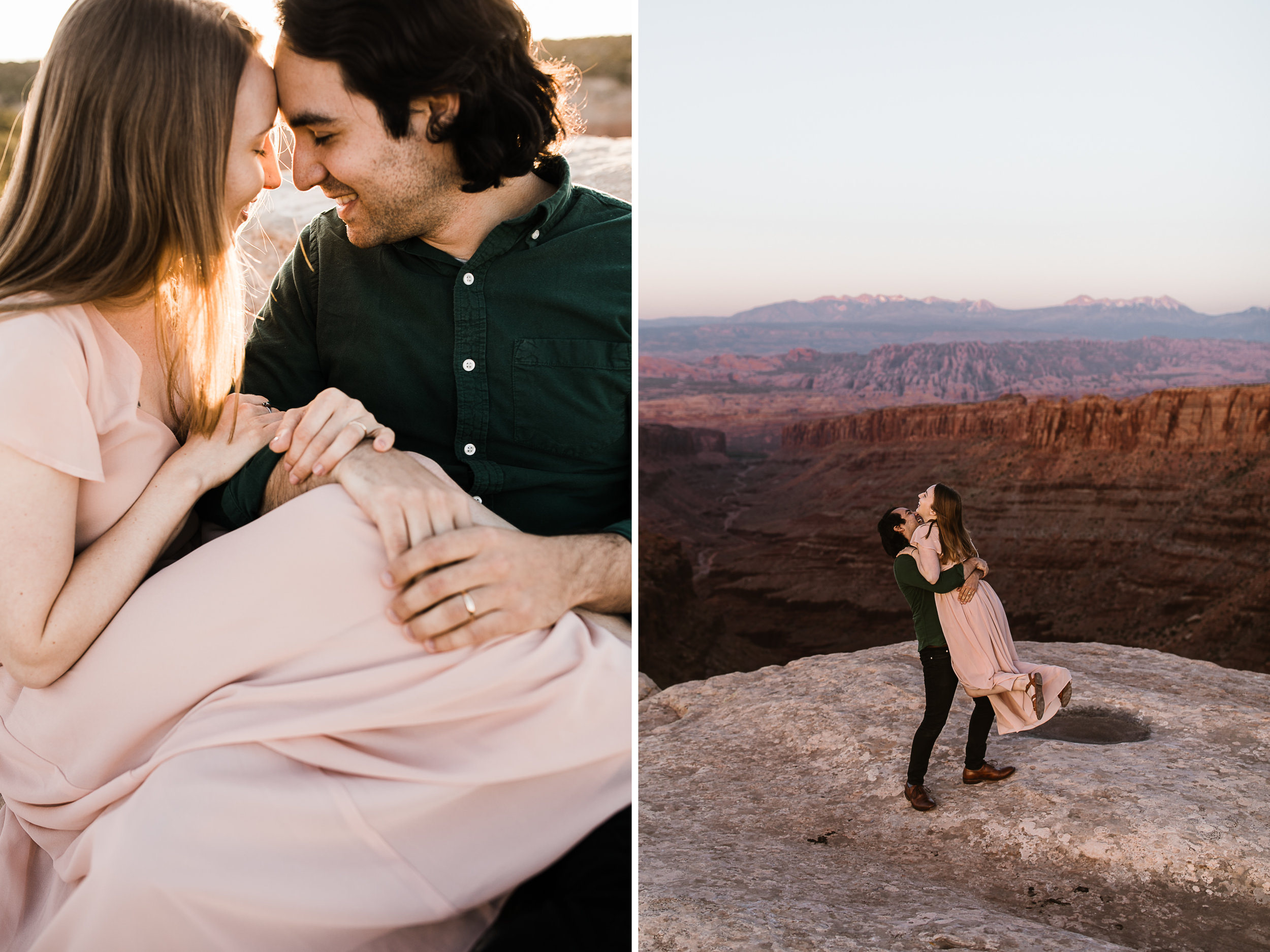 michelle + damian's post-elopement adventure session in moab | moab elopement photographer