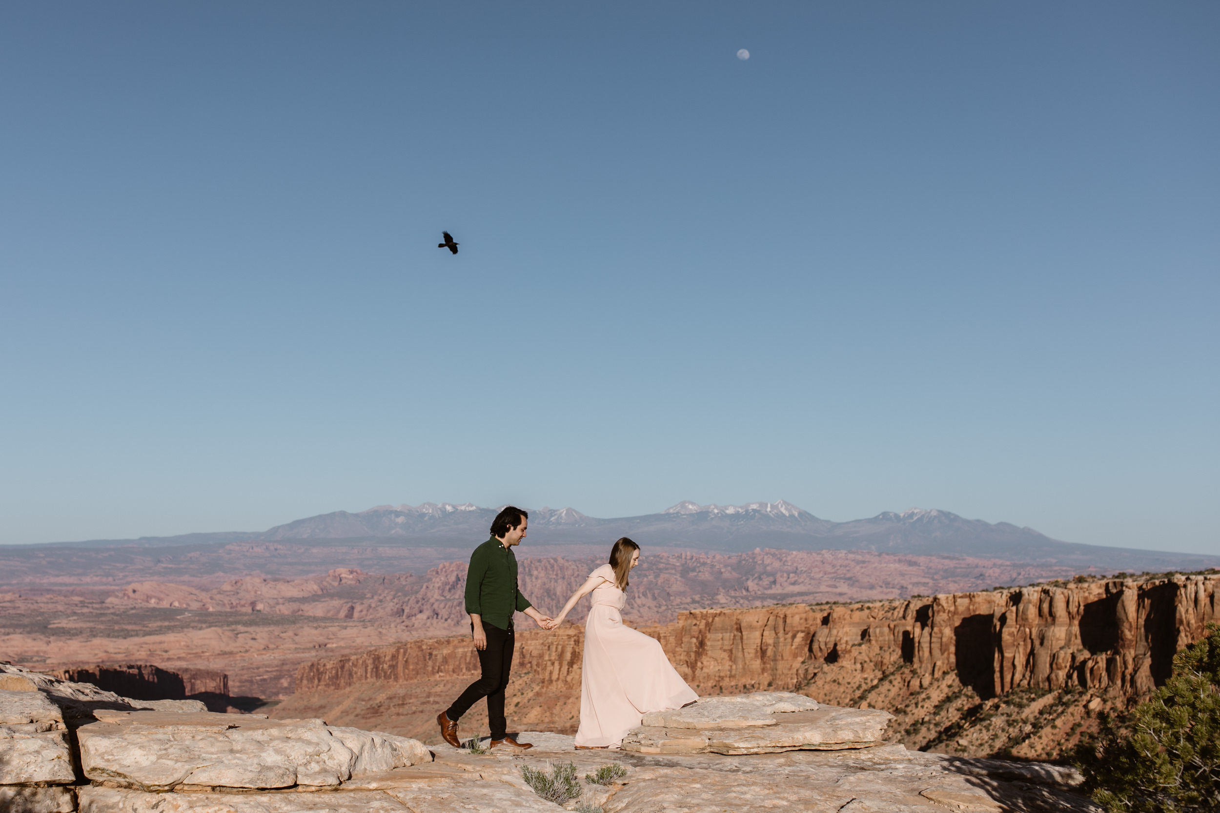 michelle + damian's post-elopement adventure session in moab | moab elopement photographer