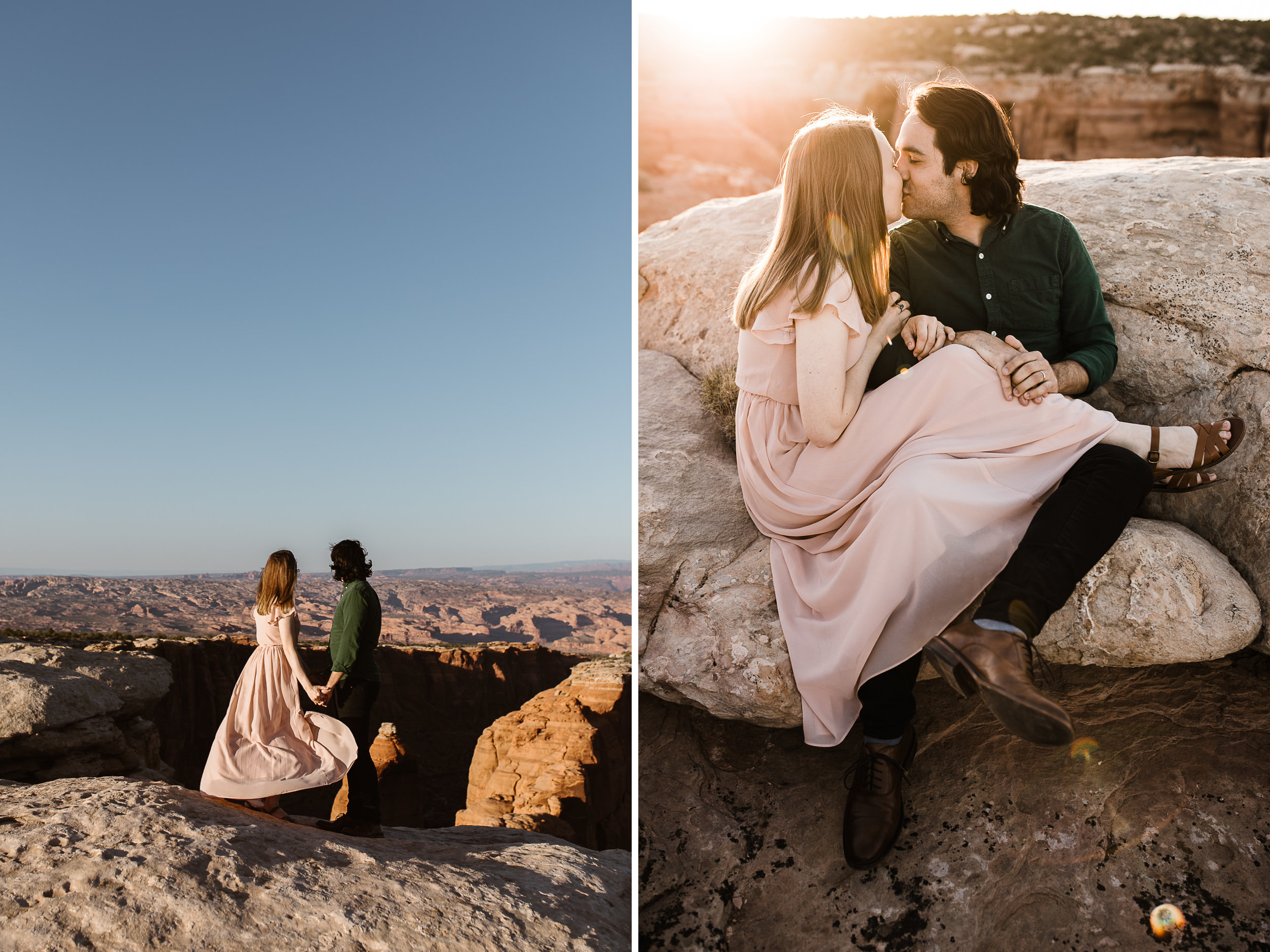 michelle + damian's post-elopement adventure session in moab | moab elopement photographer