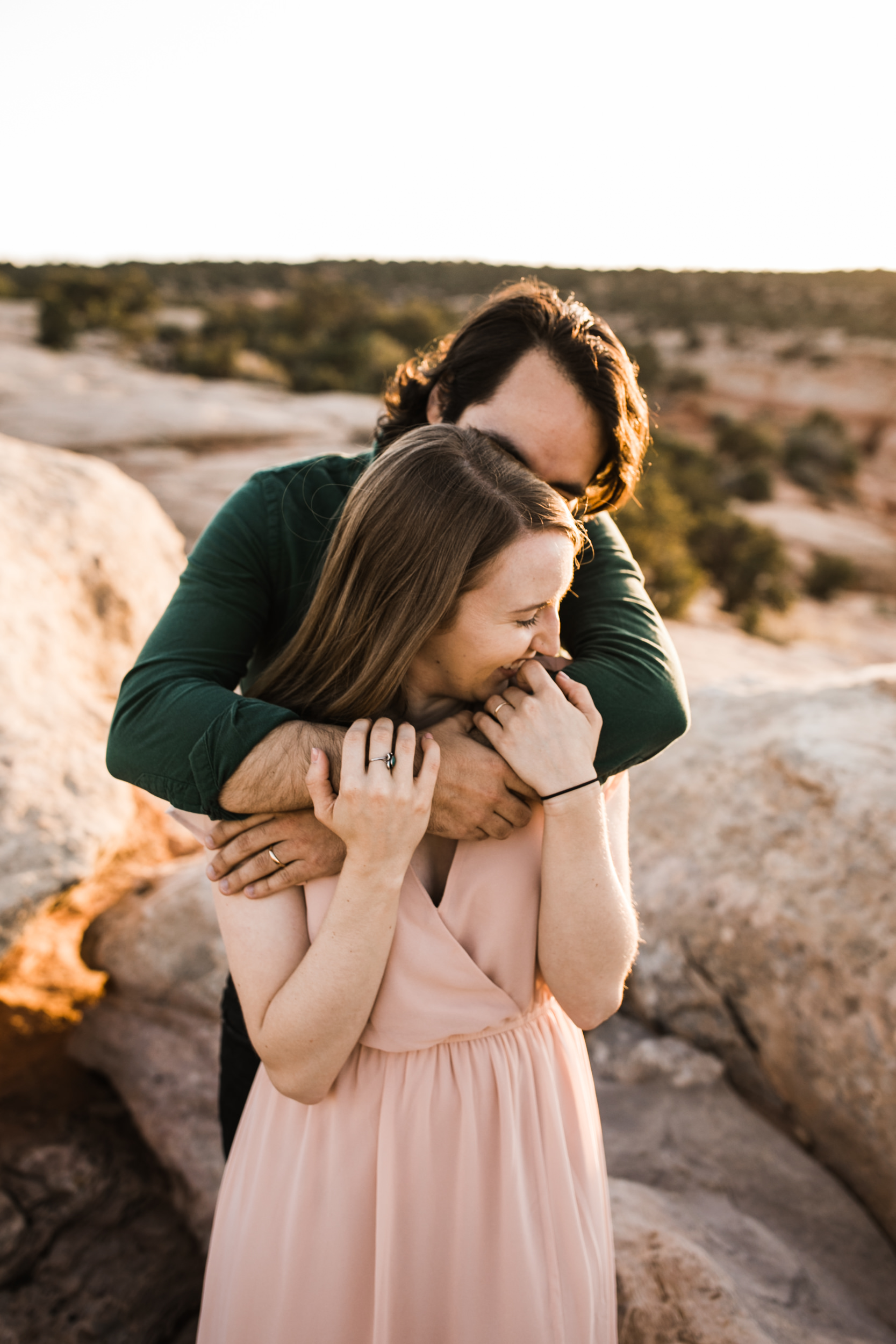 michelle + damian's post-elopement adventure session in moab | moab elopement photographer