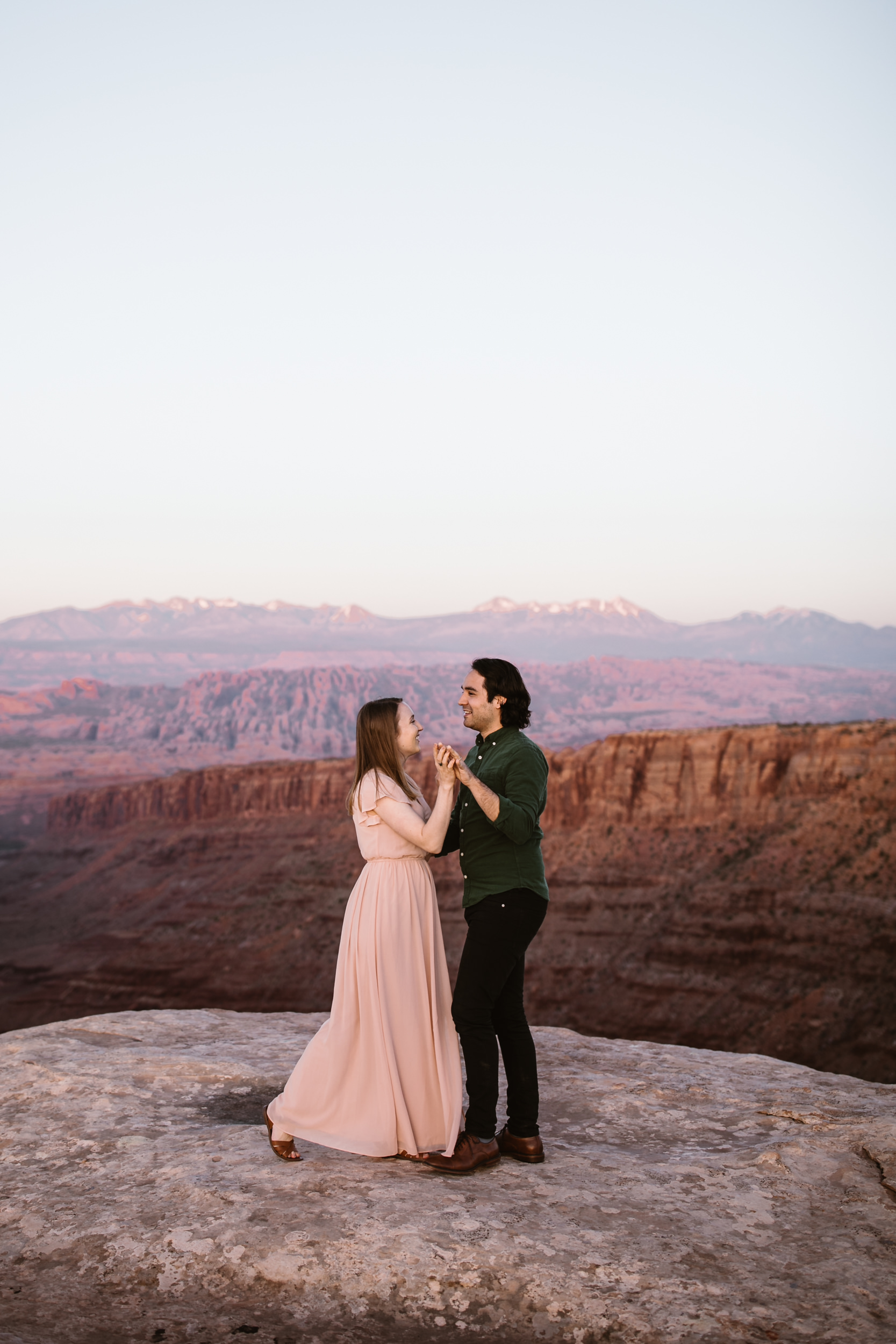 michelle + damian's post-elopement adventure session in moab | moab elopement photographer