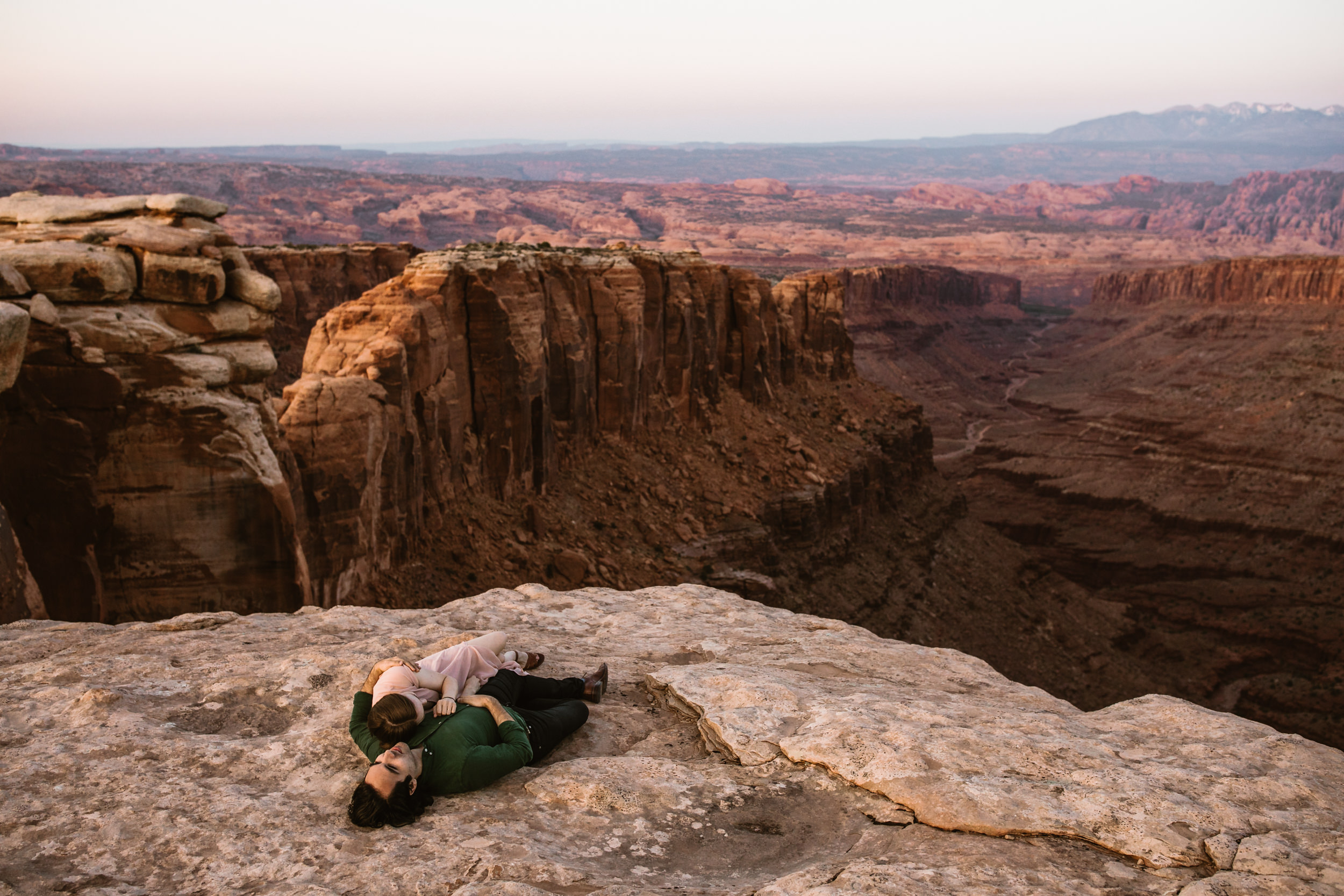 michelle + damian's post-elopement adventure session in moab | moab elopement photographer