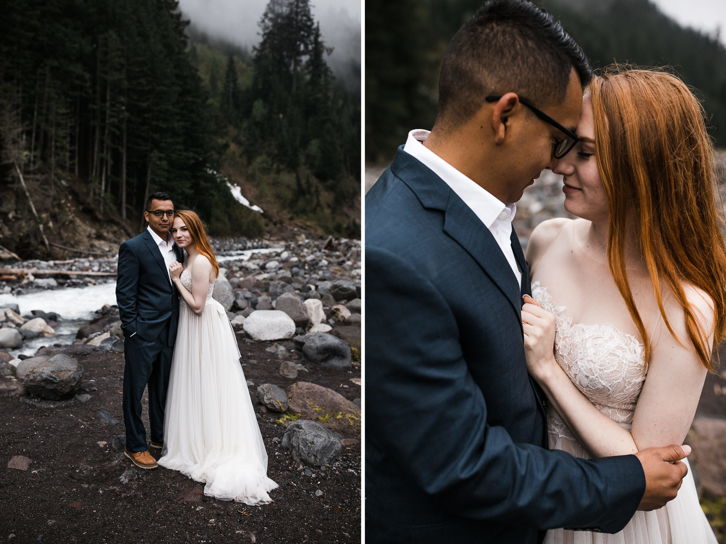 alyssa + horacio's adventurous honeymoon session in mount rainier national park | the hearnes adventure photography | national park elopement inspiration | www.thehearnes.com