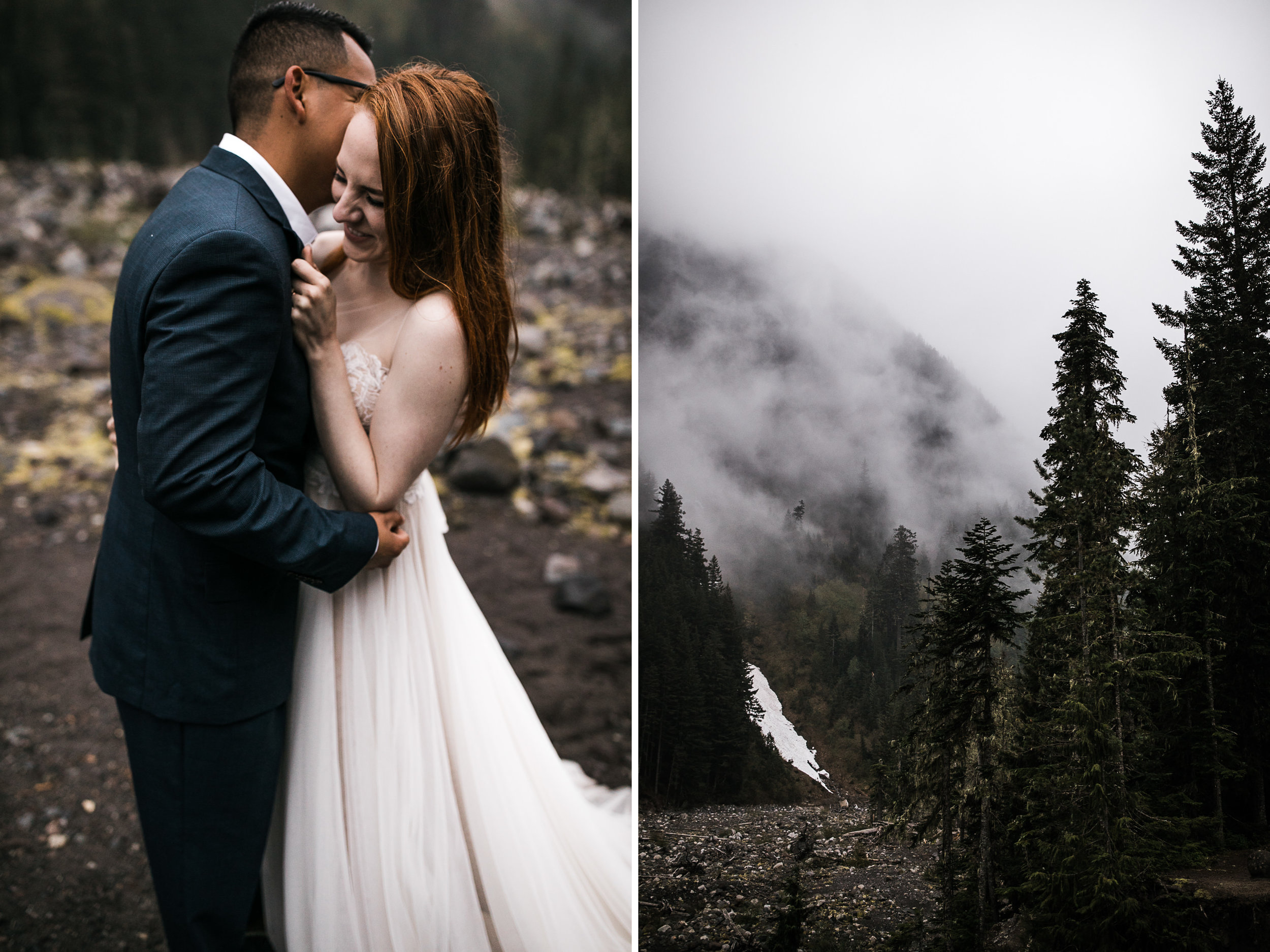 alyssa + horacio's adventurous honeymoon session in mount rainier national park | the hearnes adventure photography | national park elopement inspiration | www.thehearnes.com