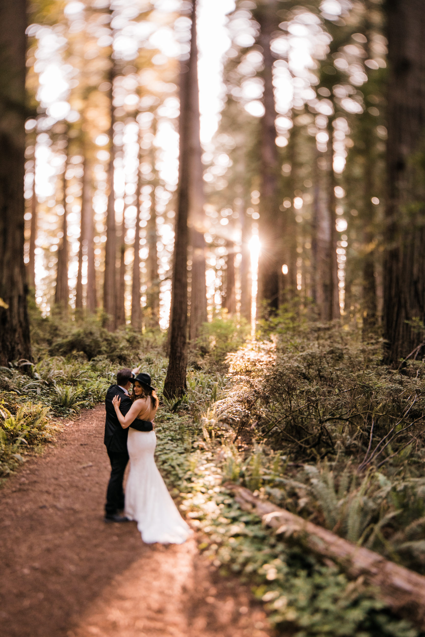 intimate wedding ceremony in the redwood forest | adventure wedding photographer | redwoods national park elopement | www.thehearnes.com