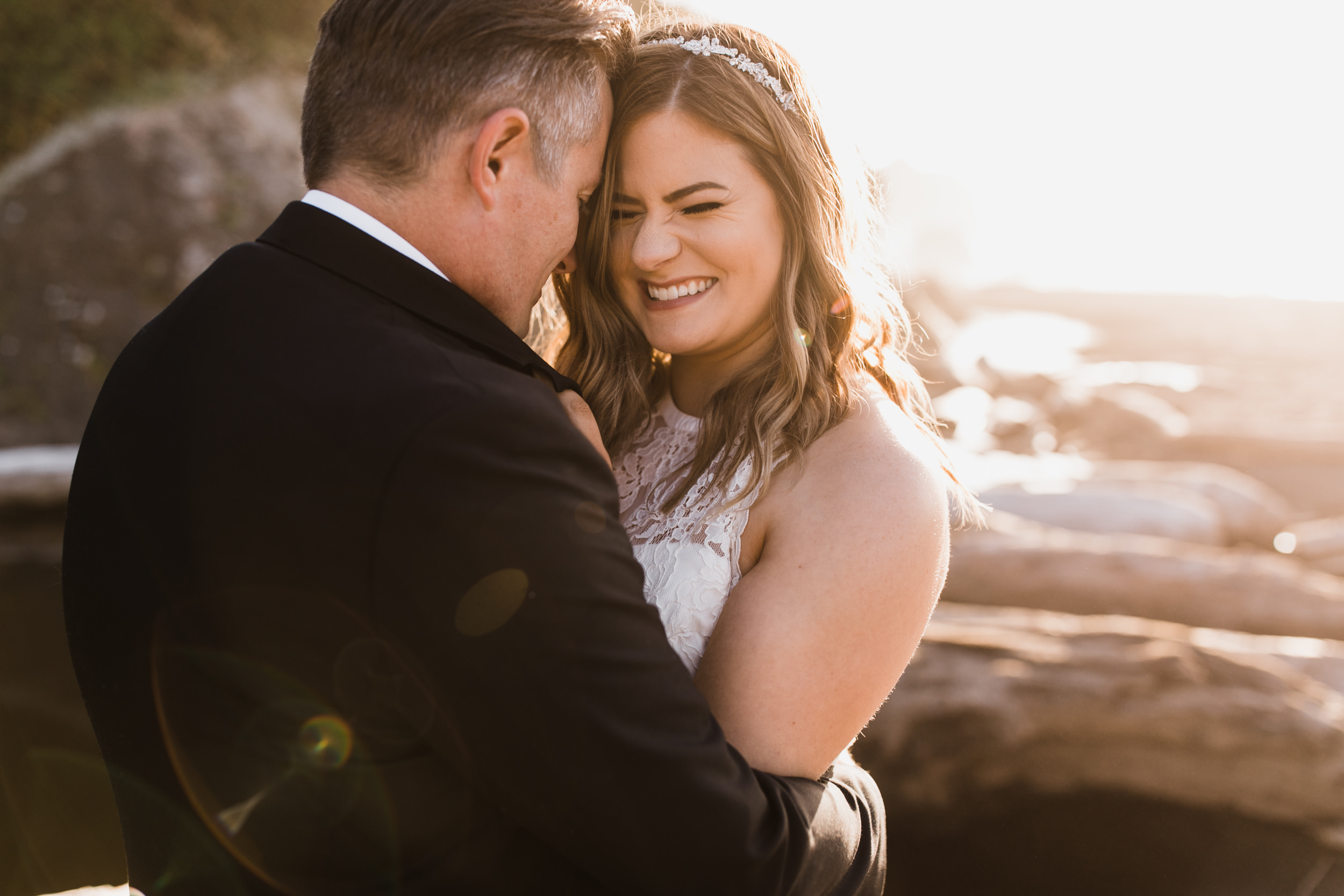 intimate wedding ceremony in the redwood forest | adventure wedding photographer | redwoods national park elopement | www.thehearnes.com