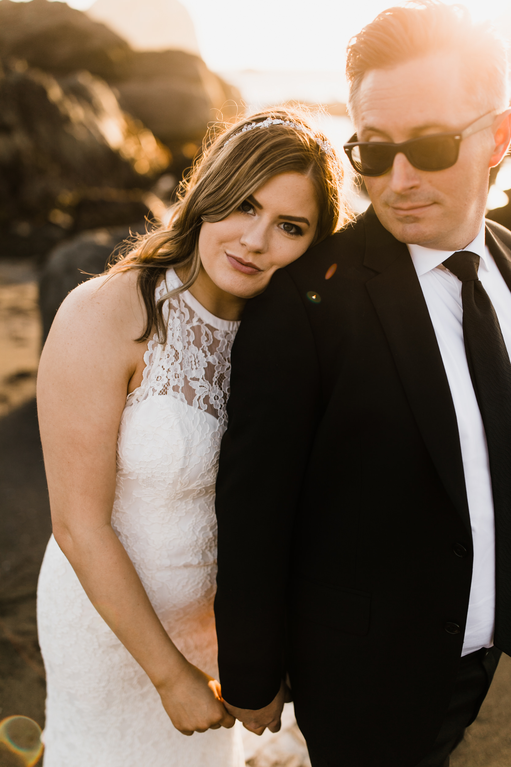 intimate wedding ceremony in the redwood forest | adventure wedding photographer | redwoods national park elopement | www.thehearnes.com