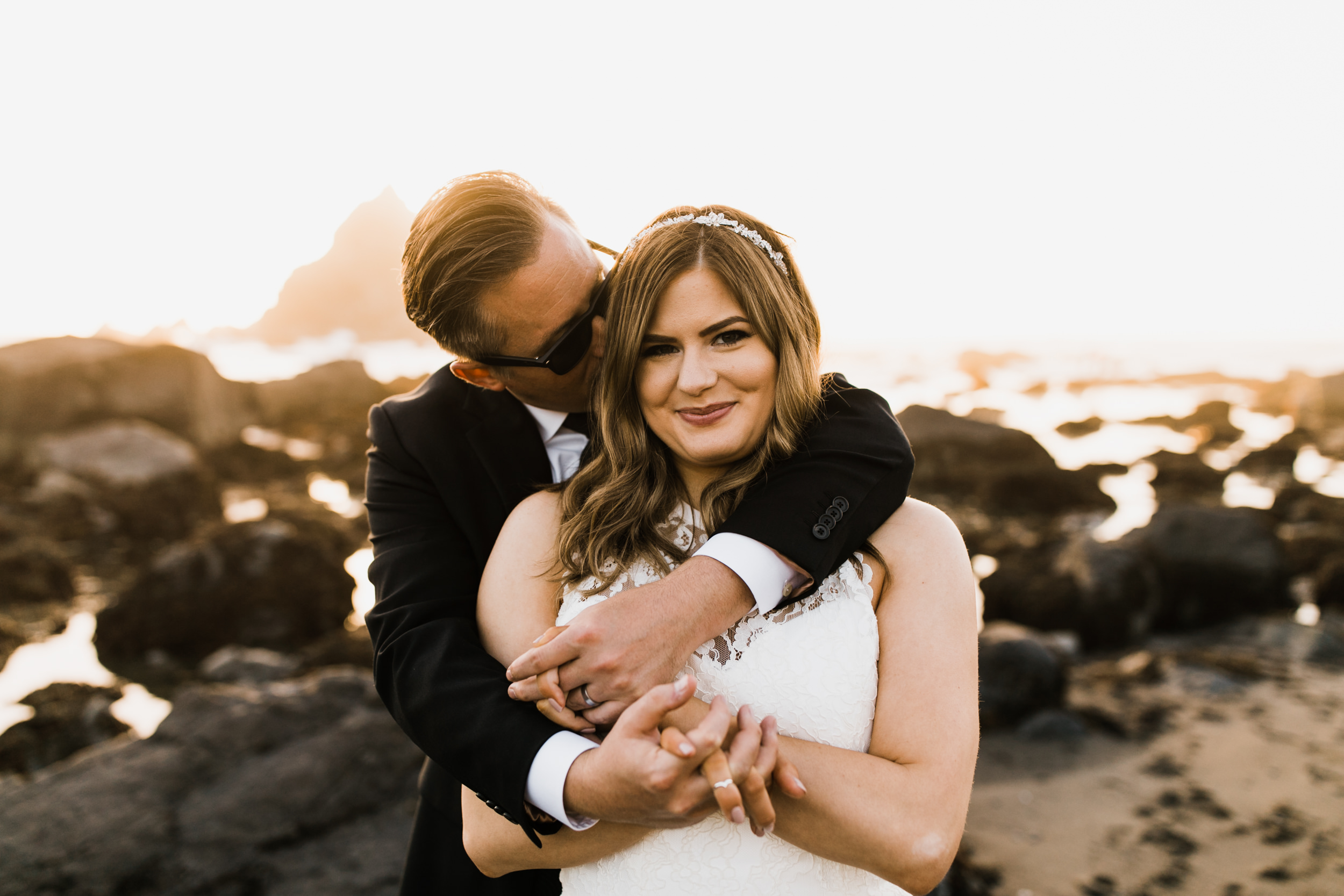 intimate wedding ceremony in the redwood forest | adventure wedding photographer | redwoods national park elopement | www.thehearnes.com