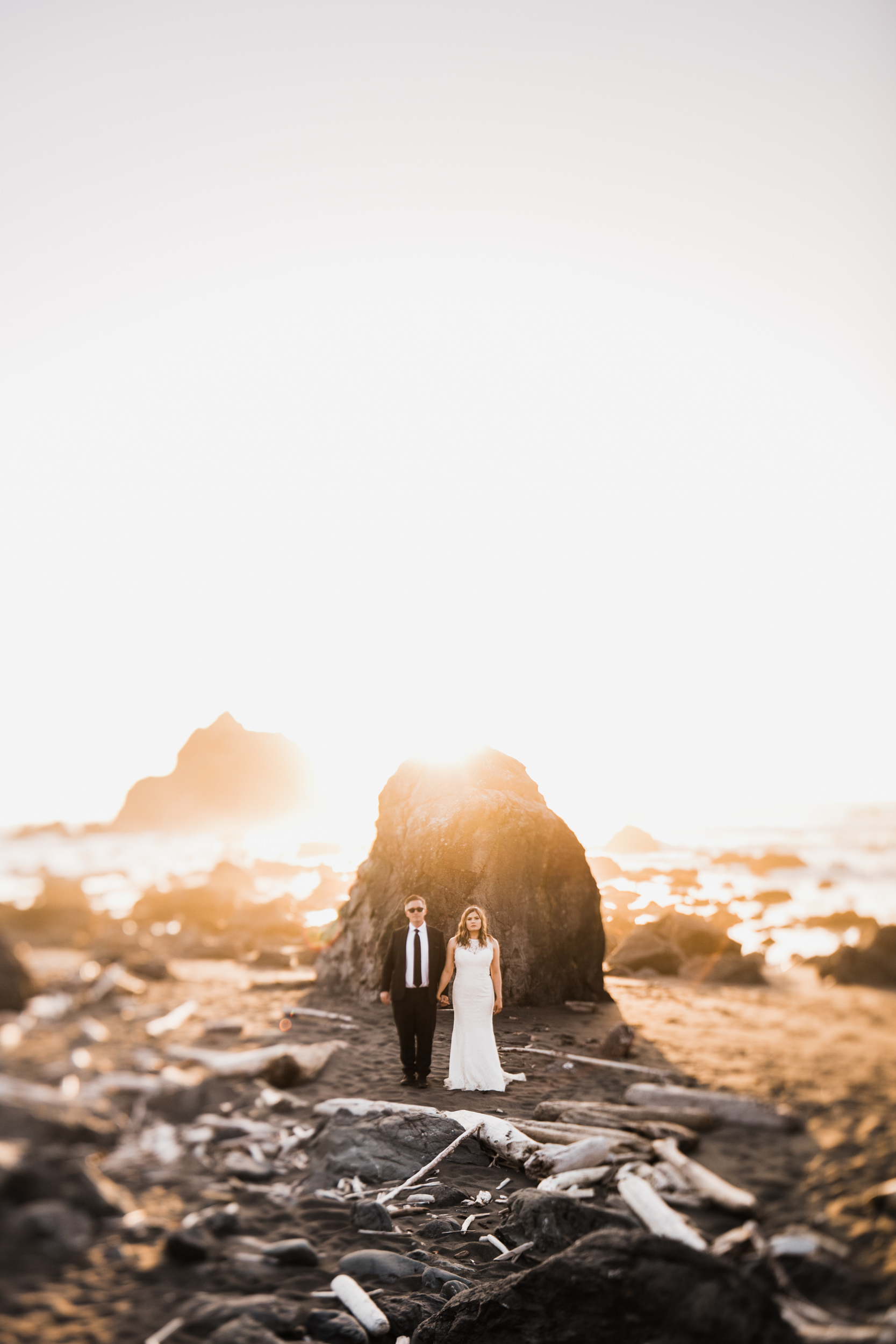 intimate wedding ceremony in the redwood forest | adventure wedding photographer | redwoods national park elopement | www.thehearnes.com