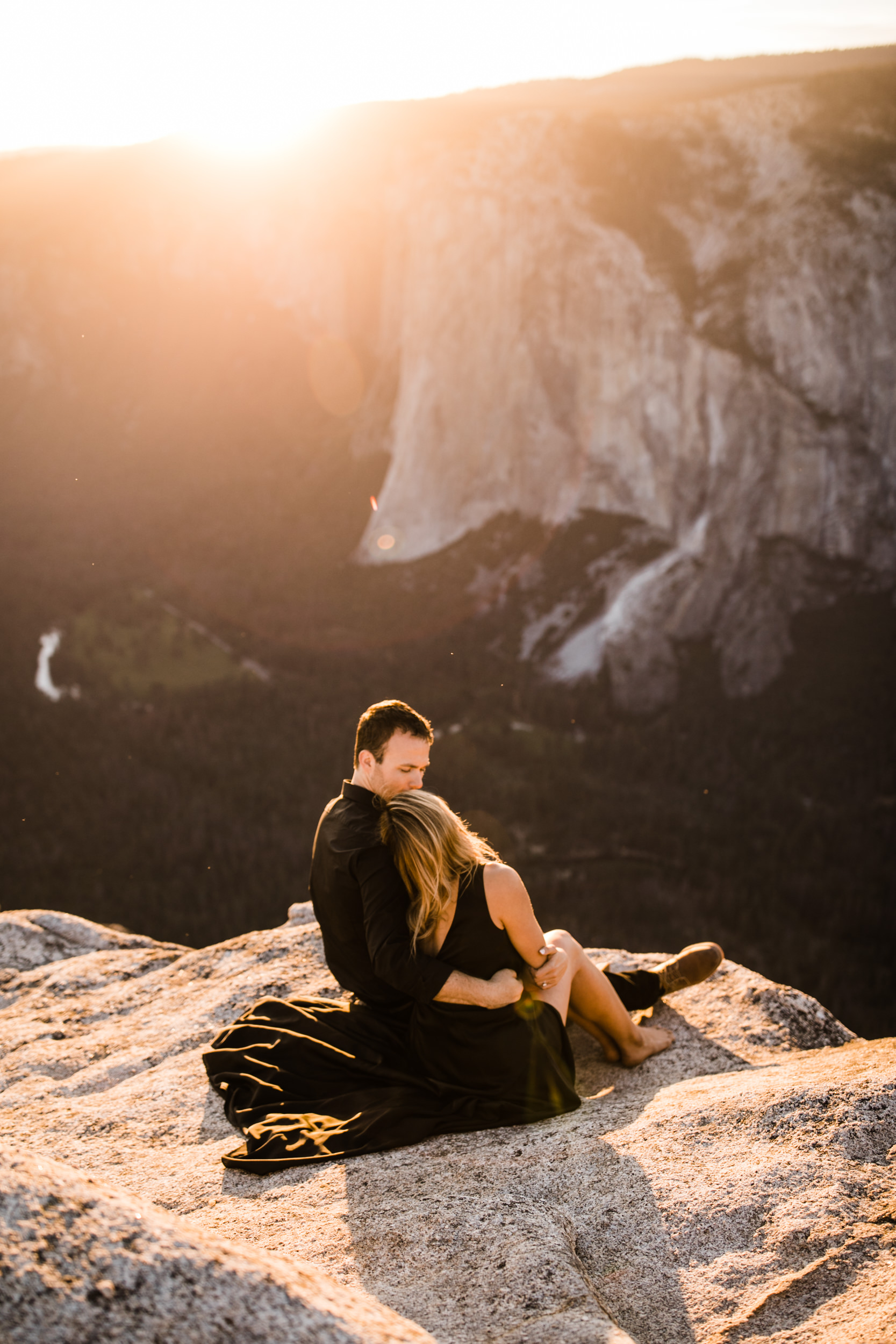 alexandra + david's destination engagement session in the mountains | yosemite elopement inspiration | taft point engagement photos | yosemite national park wedding photographer